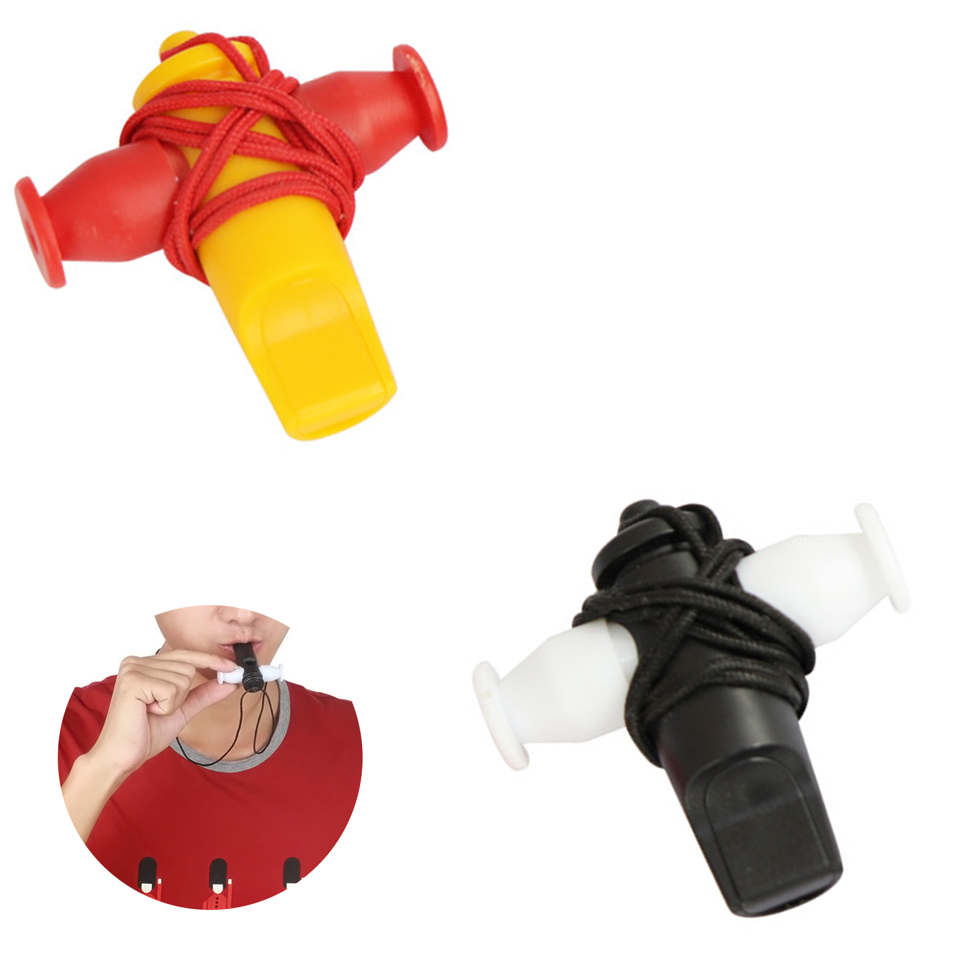 VINGVO Sifflet en plastique Sifflet grand sifflet de sport en plastique