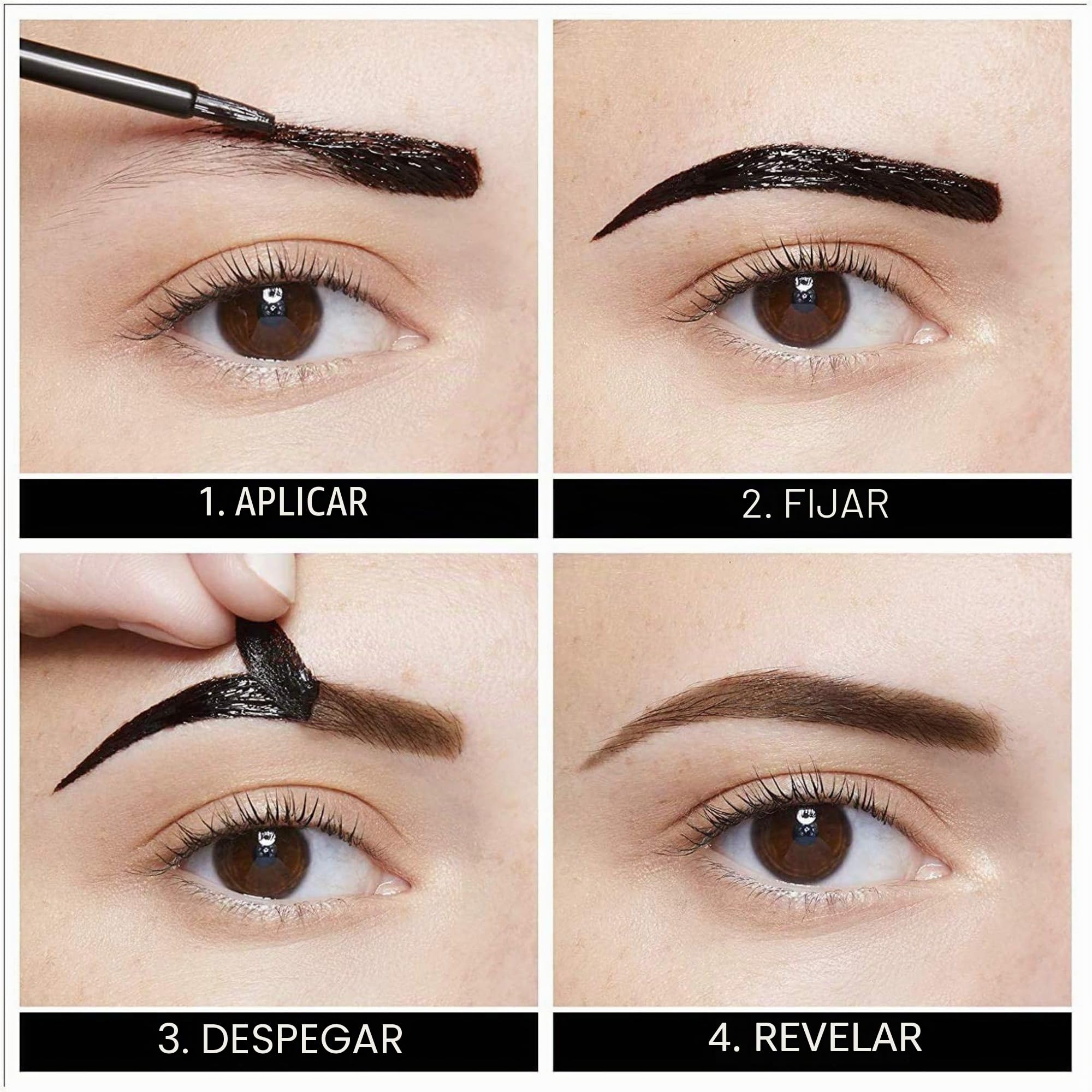 Maybelline New York, Tinte de Cejas Semi-permanente, Tattoo Brow Peel-Off, Dark Brown, 4,6 g