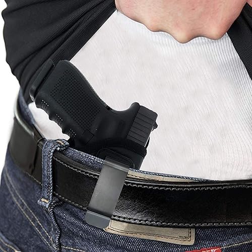 Miniatura 10 de Houston IWB Gun Holster ECO Leather Concealed Carry Soft Material  Suede Interior for Maximum Protection  Fits Glock, Rug, Springfield, Sig, S&W,