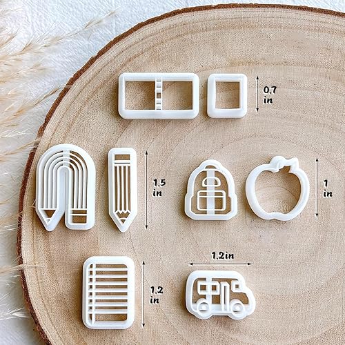 Miniatura 4 de KEOKER Cortadores de arcilla polimérica para aretes, joyas, cortadores de arcilla para estudiantes, cortadores de arcilla polimérica para