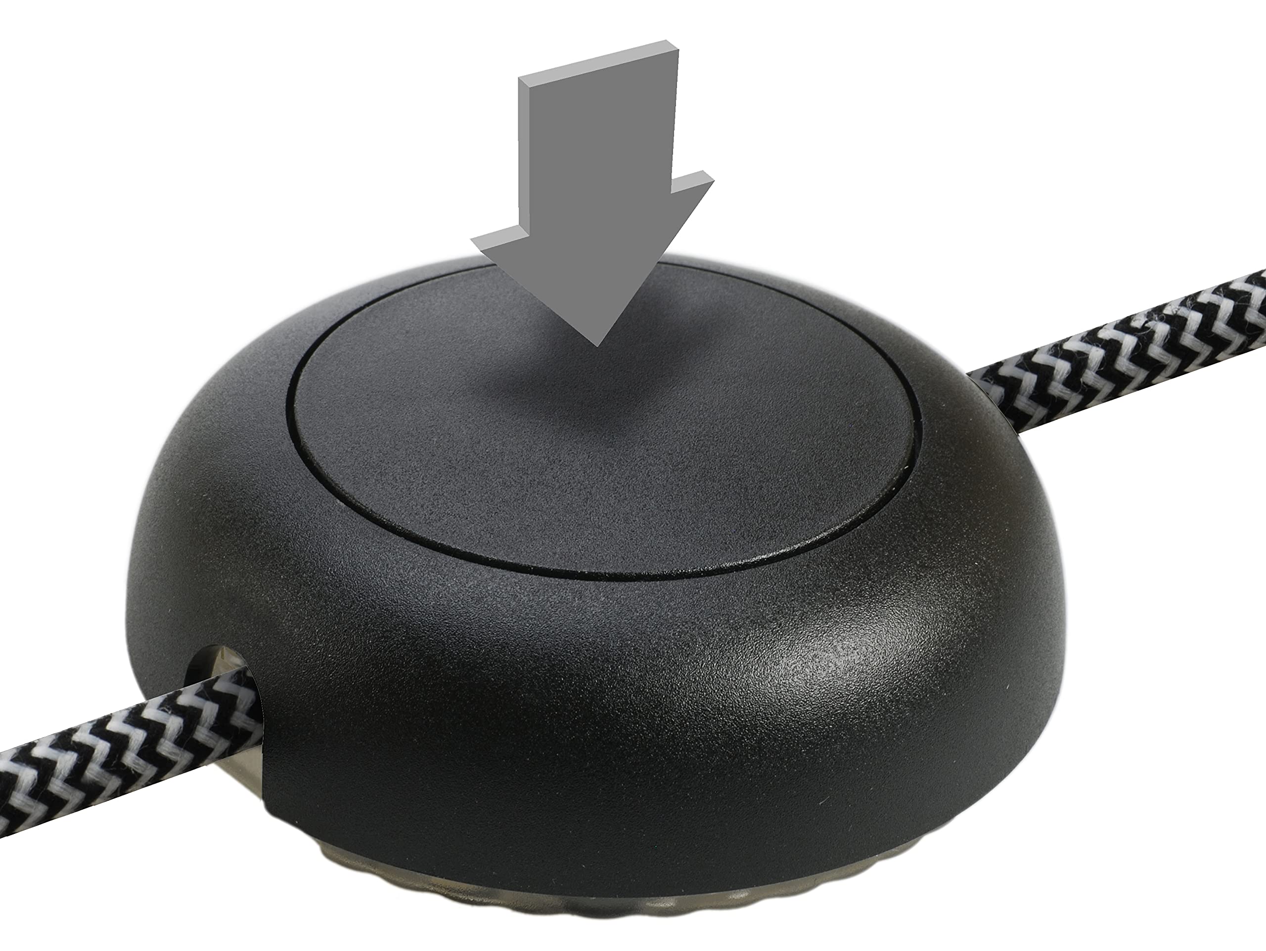 EHMANN 2420 x 0800 elektroniczny ściemniacz sznura T24.08 czarny, nacięcie fazowe, 230 V, 50 Hz, moc: LED 3-55 W, 5-150 W/VA