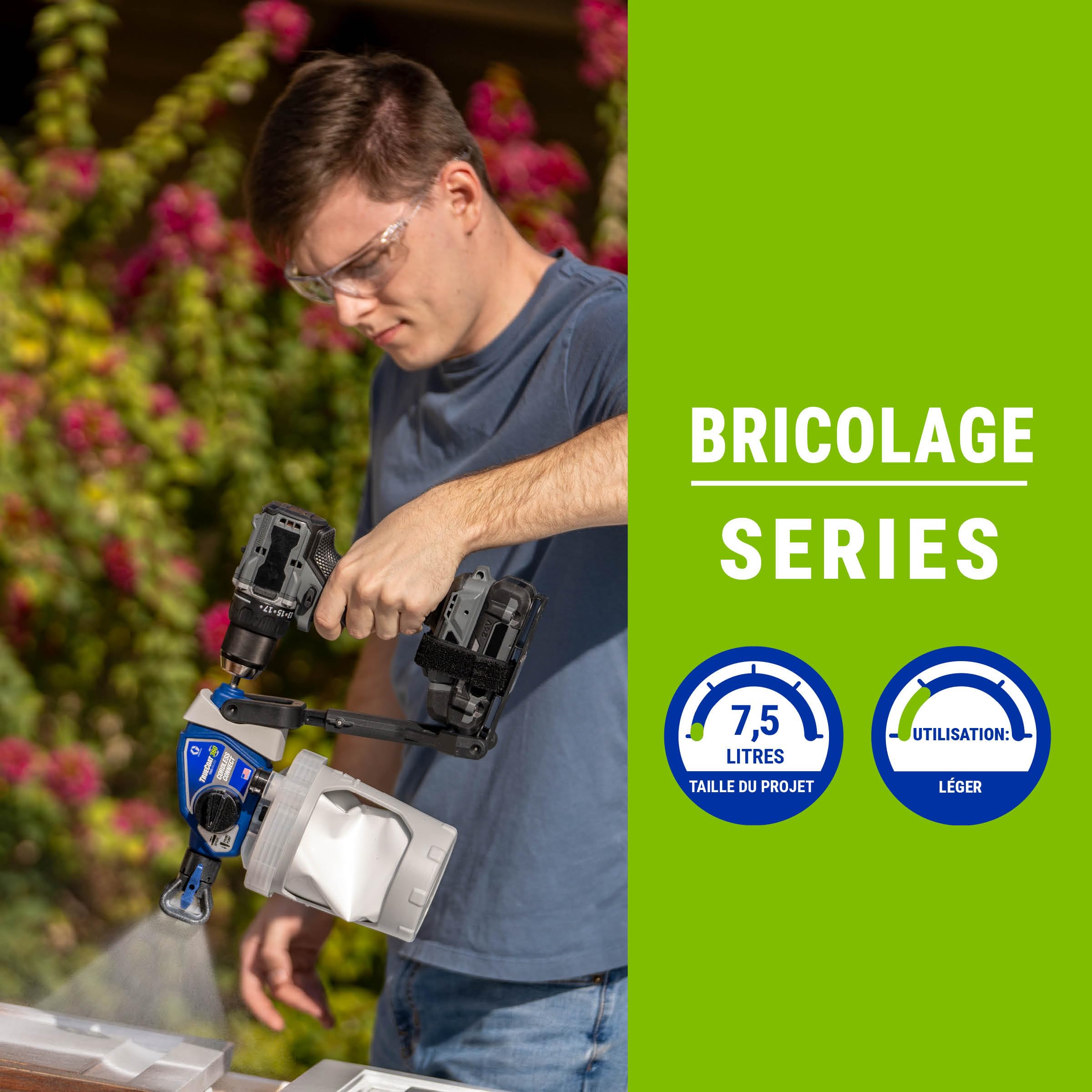 Magnum by Graco 26D361 TrueCoat 360 Cordless Connect, Pistolet à Peinture airless portatif sans Fil, pulvérisateur-perceuse, Utilisation Domestique, Petits travaux de Peinture (Pression Max. 138 Bar)