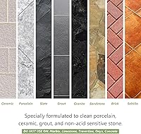 Vista 3 de Más limpiador de lechada para suelos de baldosas, solución ácida de limpieza de lechada, elimina la neblina de lechada a base de cemento