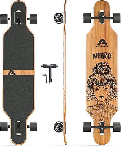 APOLLO Longboard Skateboards - Tablas largas de alta calidad para adultos, adolescentes y niños. MonopatĂn largo Cruiser. Longboards de bambĂş y APOLLO Longboard Skateboards - Tablas largas de alta calidad para adultos, adolescentes y niños. MonopatĂn largo Cruiser. Longboards de bambĂş y