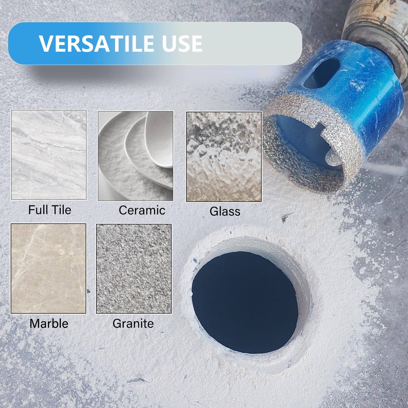 Diamond Hole Saw Bits - Tile, Glass & Stone -6