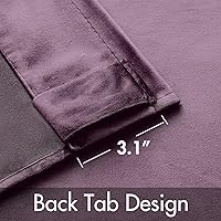 Vista 93 de MIULEE Cortinas de terciopelo de 63 pulgadas de largo, 2 paneles de cortinas opacas de lujo para dormitorio, sala de estar, cortinas de ventana