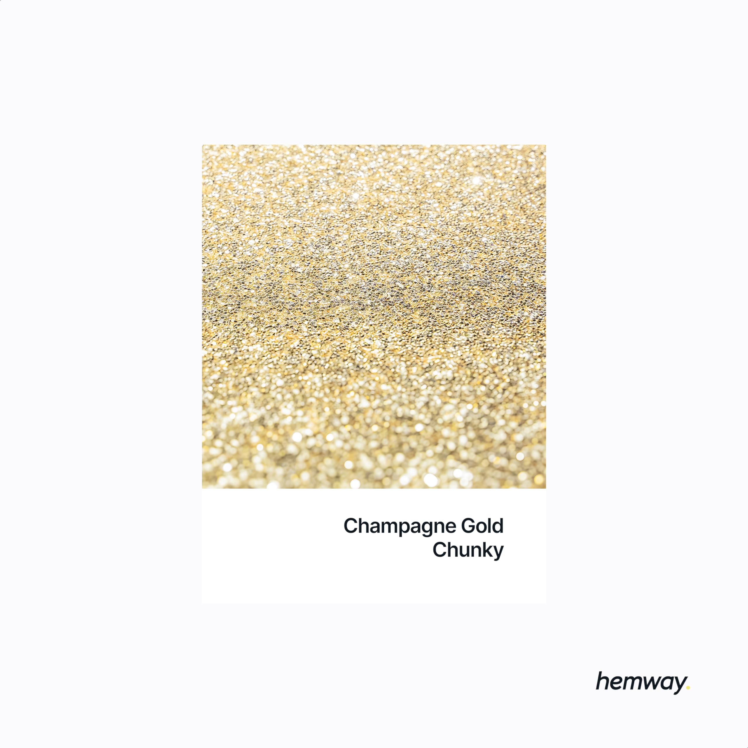 Hemway Glitter Shaker Champagne Gold 130g x2 Pack Chunky, Craft Glitter Shakers for Resin & Epoxy Crafts - Image 2