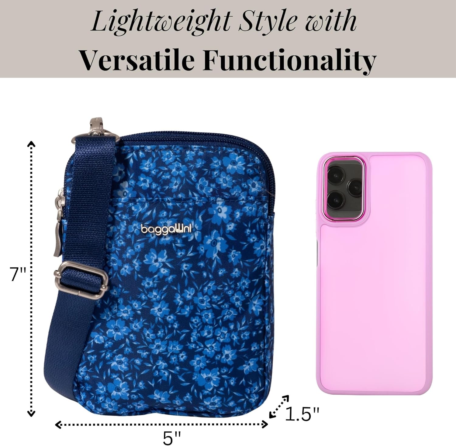 Baggallini womens Modern Take Two Rfid Crossbody - Image 3