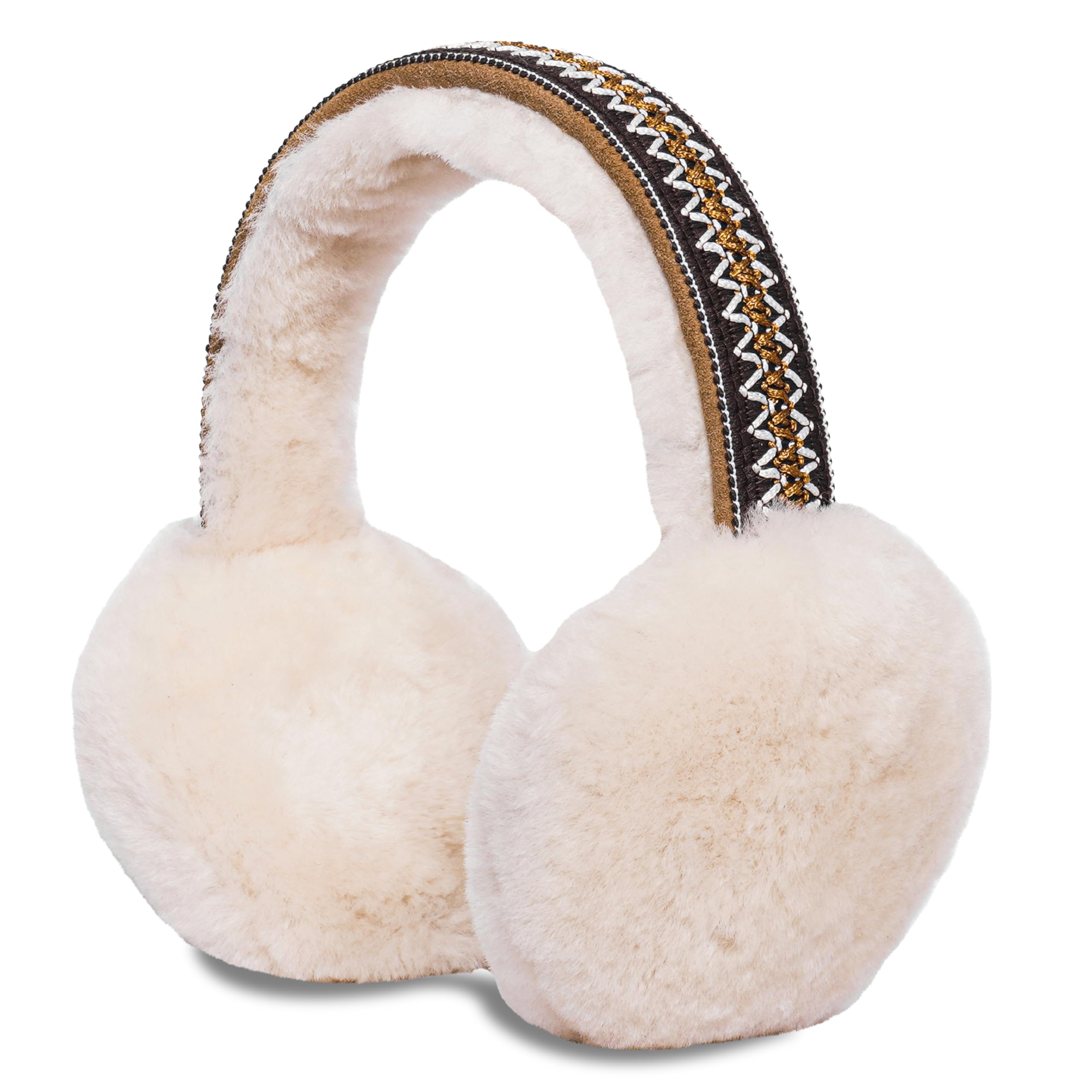 UGG EARMUFF UGG Women's Sheepskin Tasman Earmuff, Chestnut, One Size