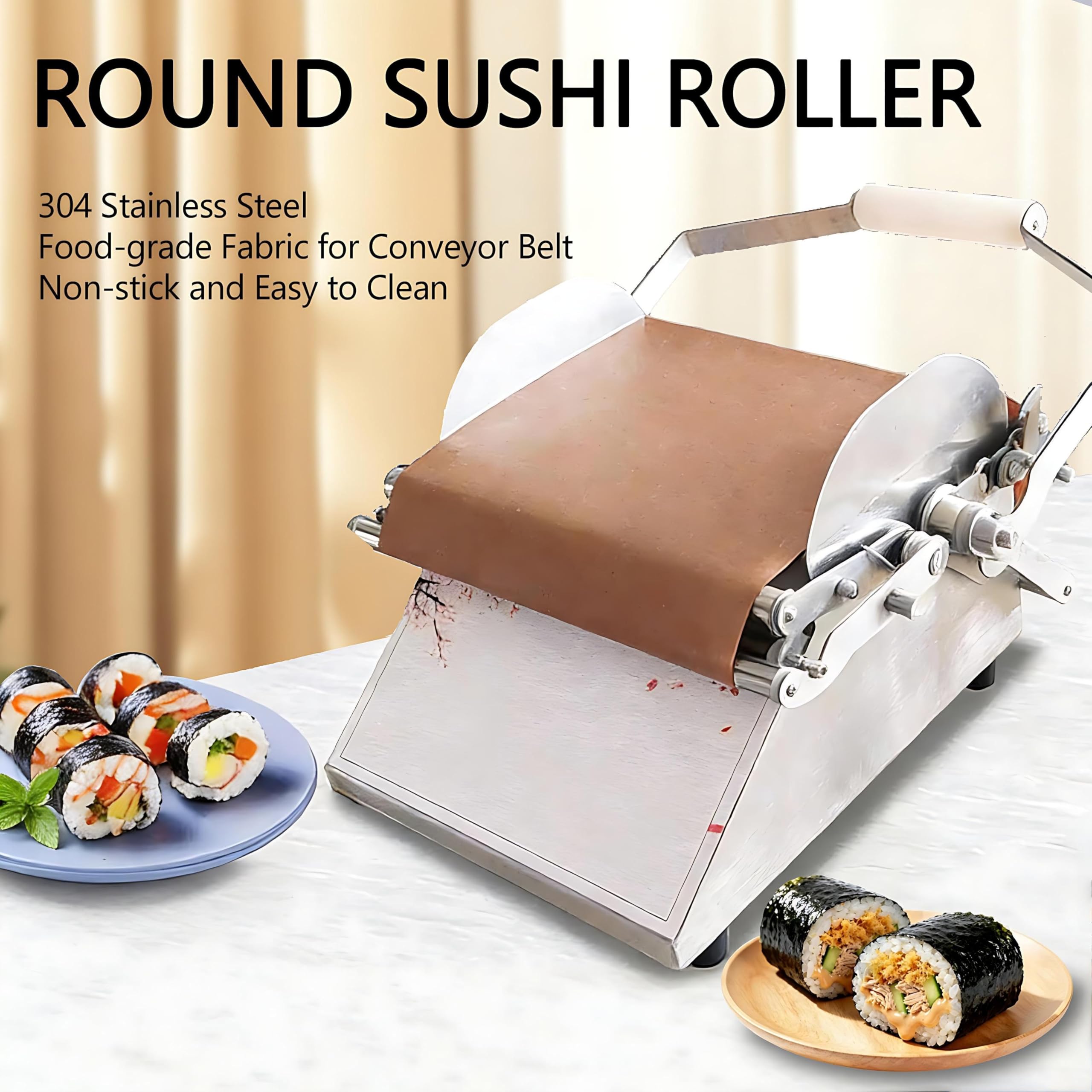 Kit de Fabrication de sushis Professionnel, Machine à Envelopper Les boulettes de Riz et Les algues, Tapis Roulant en Tissu de qualité Alimentaire, Activités manuelles pour Enfants