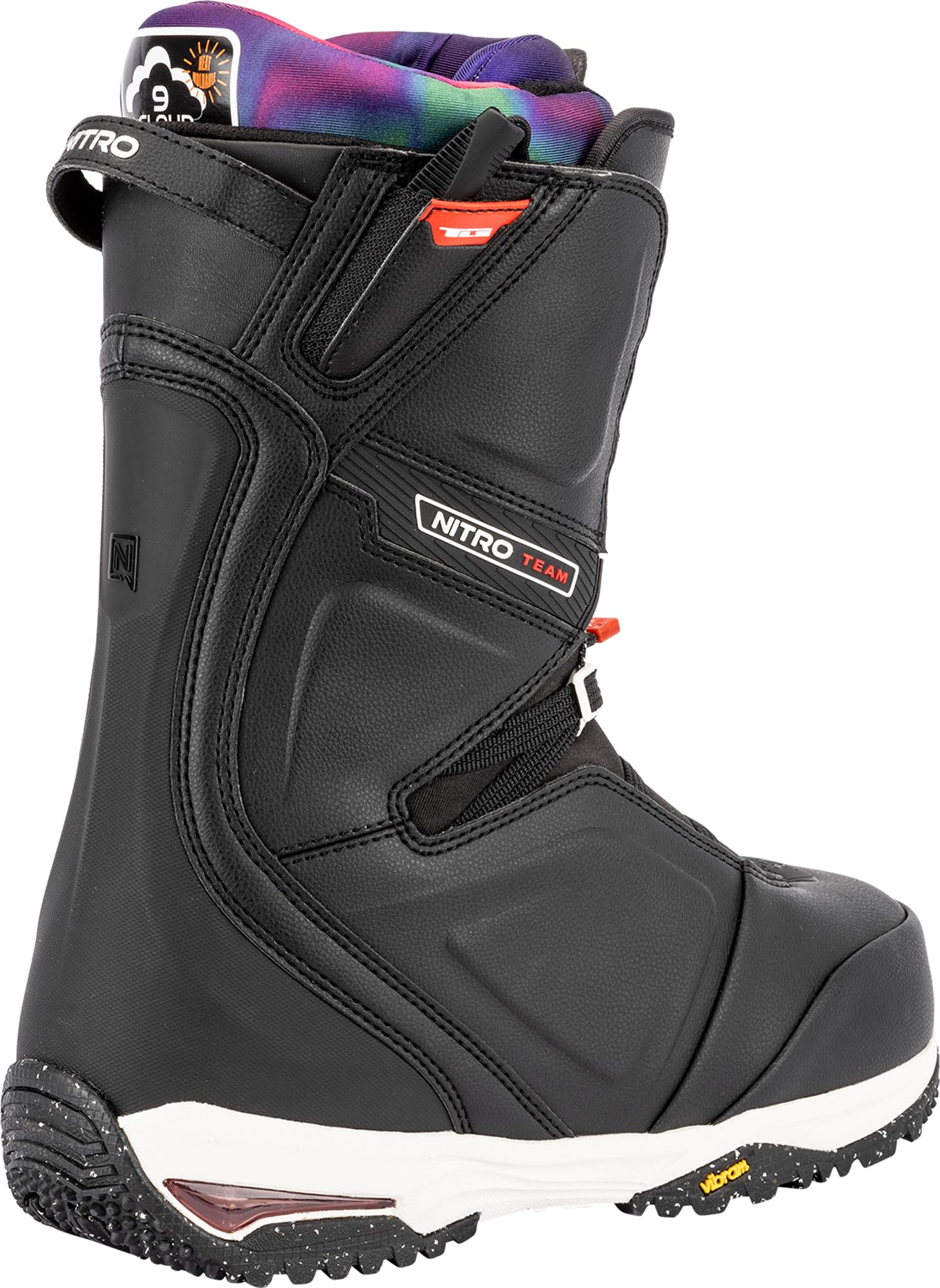 Nitro Unisex – Erwachsene Team TLS Snowboardboot, Black-TIE DYE, MP 30.0 // EU 45 1/3 // US Men S 12 EU