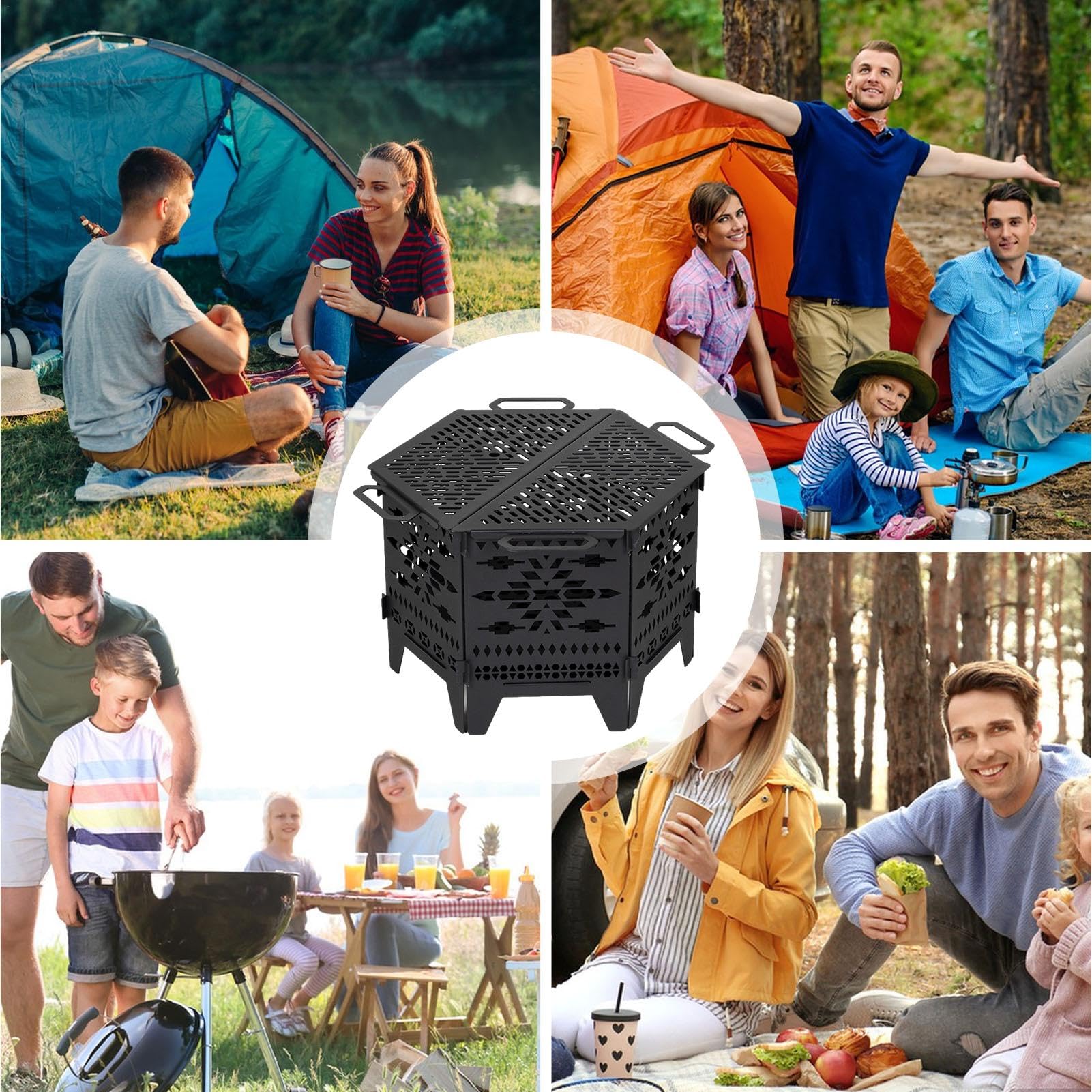 Da Campeggio - Bacino Da Fuoco Campeggio, Esterno, | Stufa A Legna Da Campeggio Stufa Pieghevole Esterna Per Barbecue Campeggio Viaggio O Picnic Camini Portatili, Fuoco Di Pa | Campeggio Stufa Pieghevole Esterna Per Barbecue Campeggio Viaggio O Picnic Cam