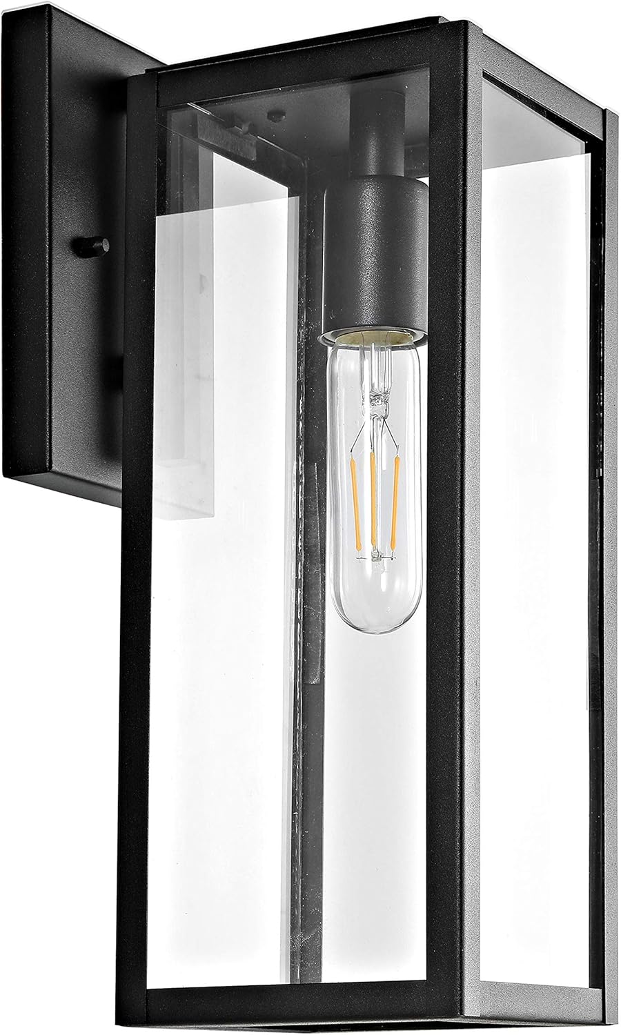 Norsan 13.75" Black Iron Outdoor Wall Lantern