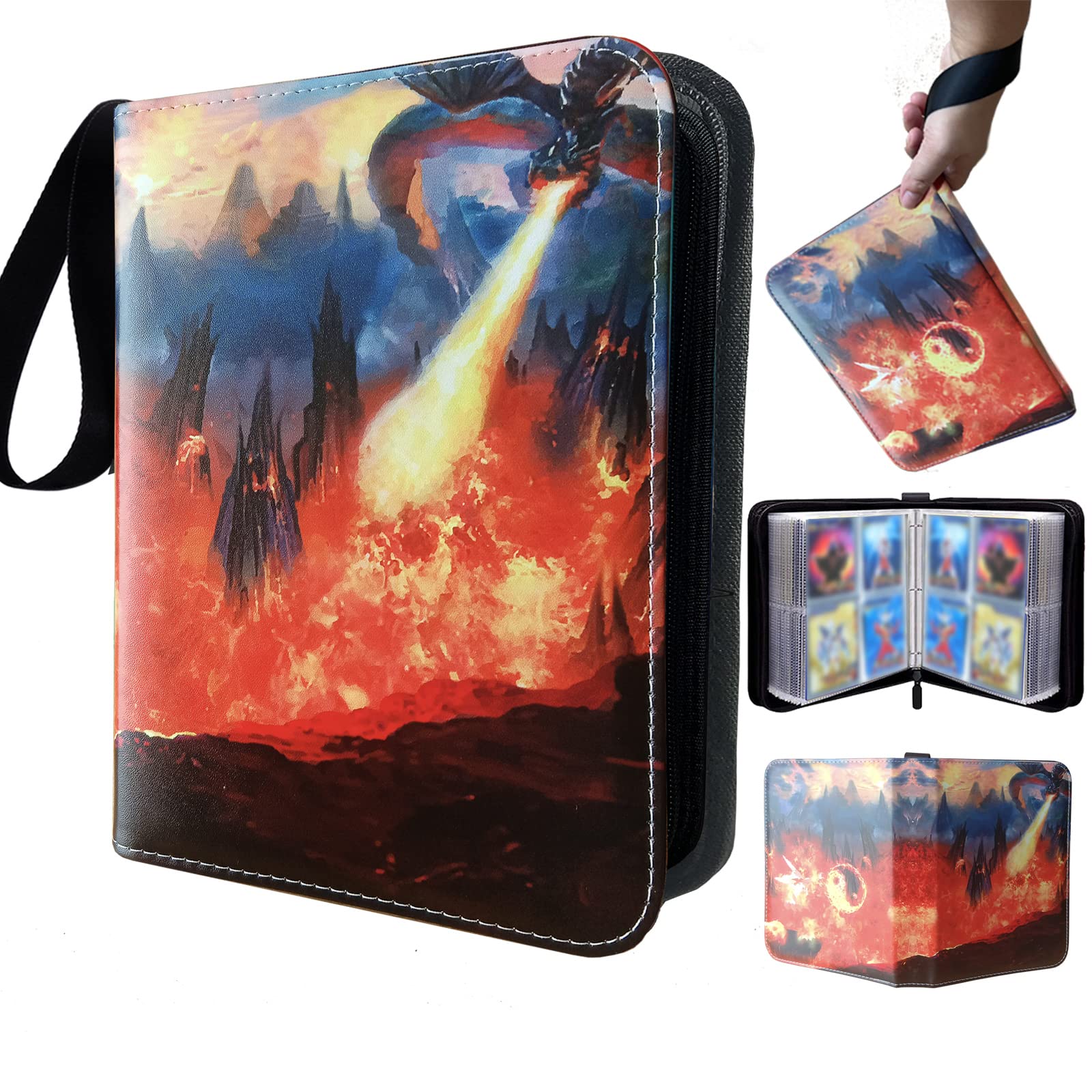 Kelodo Stort Samlaralbum Fu00f6r Poku00e9mon Kort, Kapacitet Pu00e5 440 Kort, 50 Sidor Med 4 Fickor, Samlarkort Album, Kortmapp Fu00f6r Pokemon, Yu Gi Oh , EX , Fotbolls , MTG Korta, Bokalbum Kelodo Stort Samlaralbum Fu00f6r Poku00e9mon Kort, Kapacitet Pu00e5 440 Kort, 50 Sidor Med 4 Fickor, Samlarkort Album, Kortmapp Fu00f6r Pokemon, Yu Gi Oh , EX , Fotbolls , MTG Korta, Bokalbum
