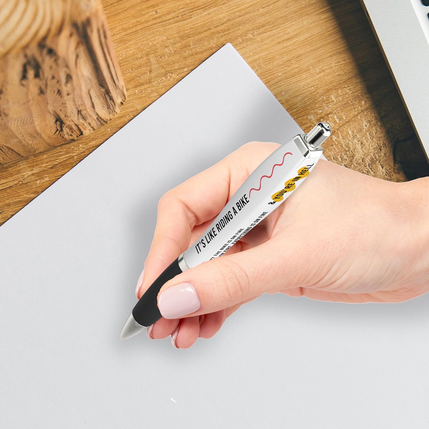 ANINKABOVE Chaos Coordinator Gifts - Funny Manager Pen 5 Pack – Snarky Ballpoint Pens– Sarcastic Office Gift for Manager – Motivational Pen Set - Image 9