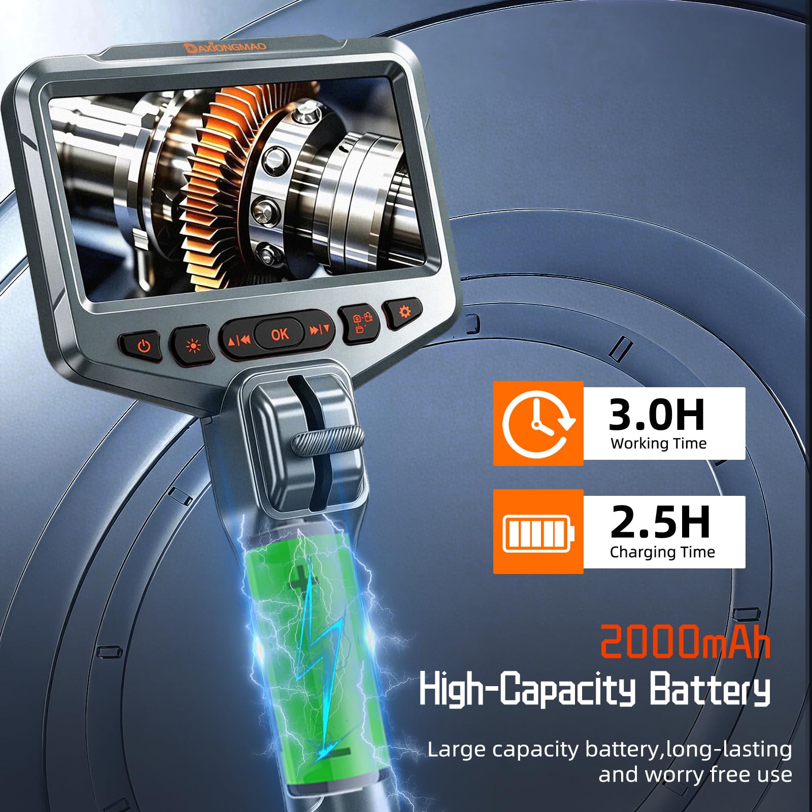 HD Inspection Camera - Borescope with Lights -6