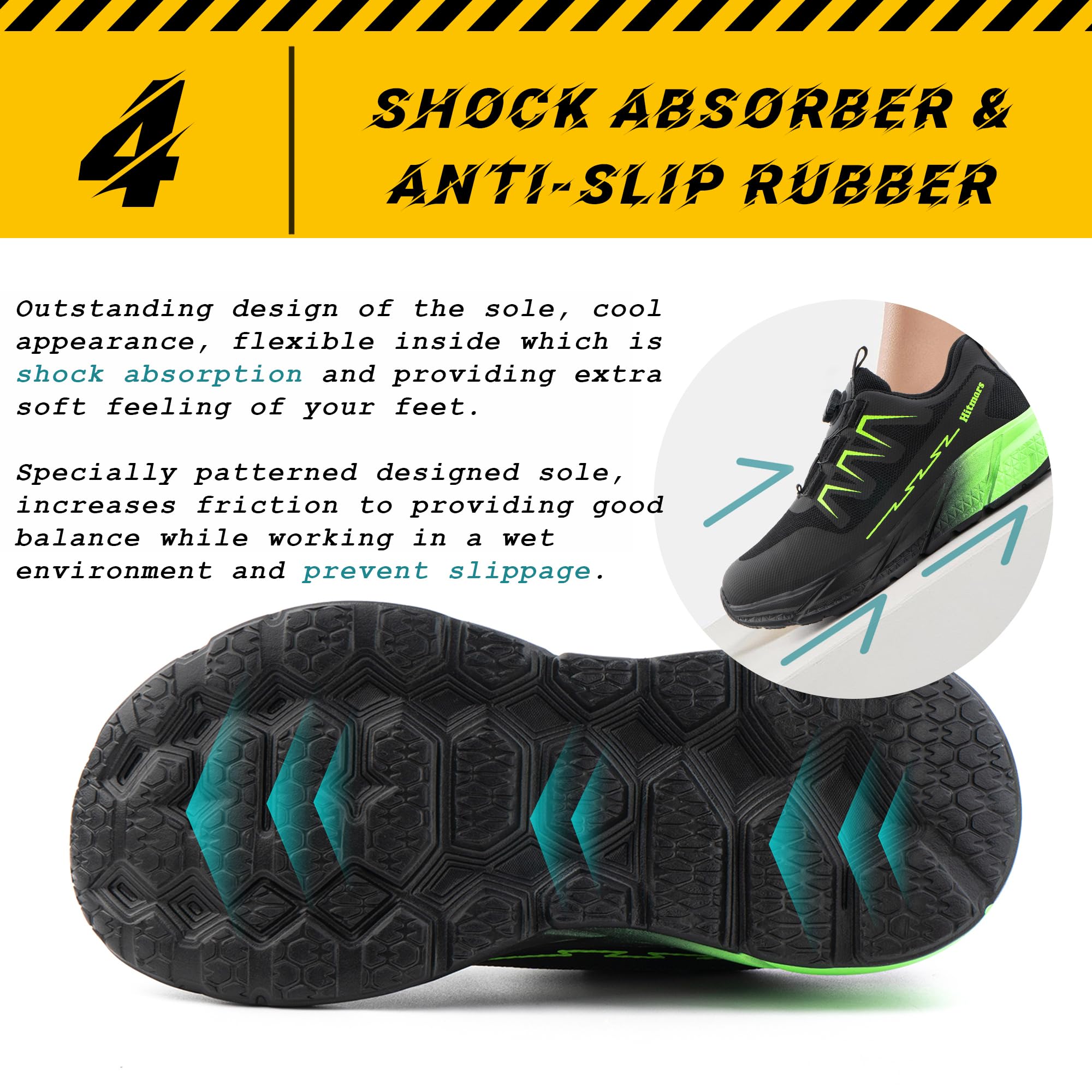 Unisex buty ochronne ze stalowym noskiem rozm. 37-46