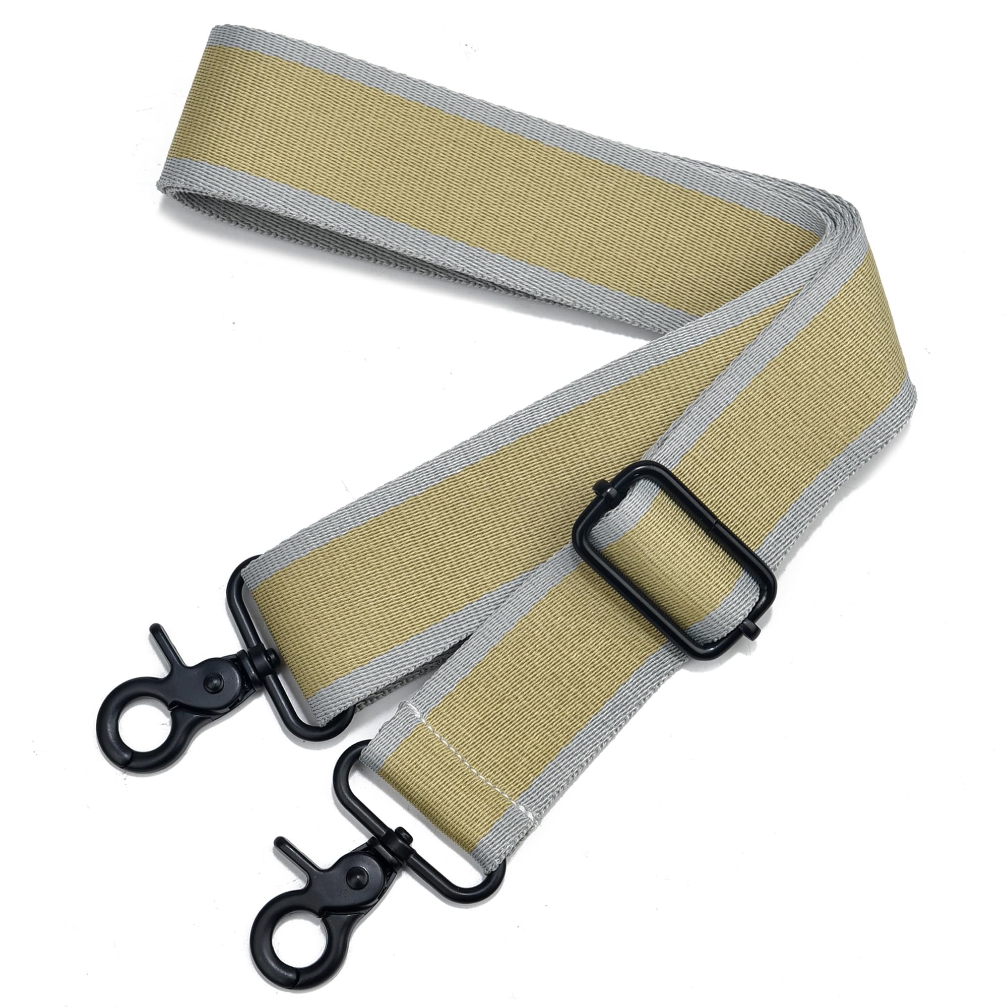 Wide Purse Strap Adjustable Replacement Crossbody Bag Strap Silver Hardware Shoulder Straps