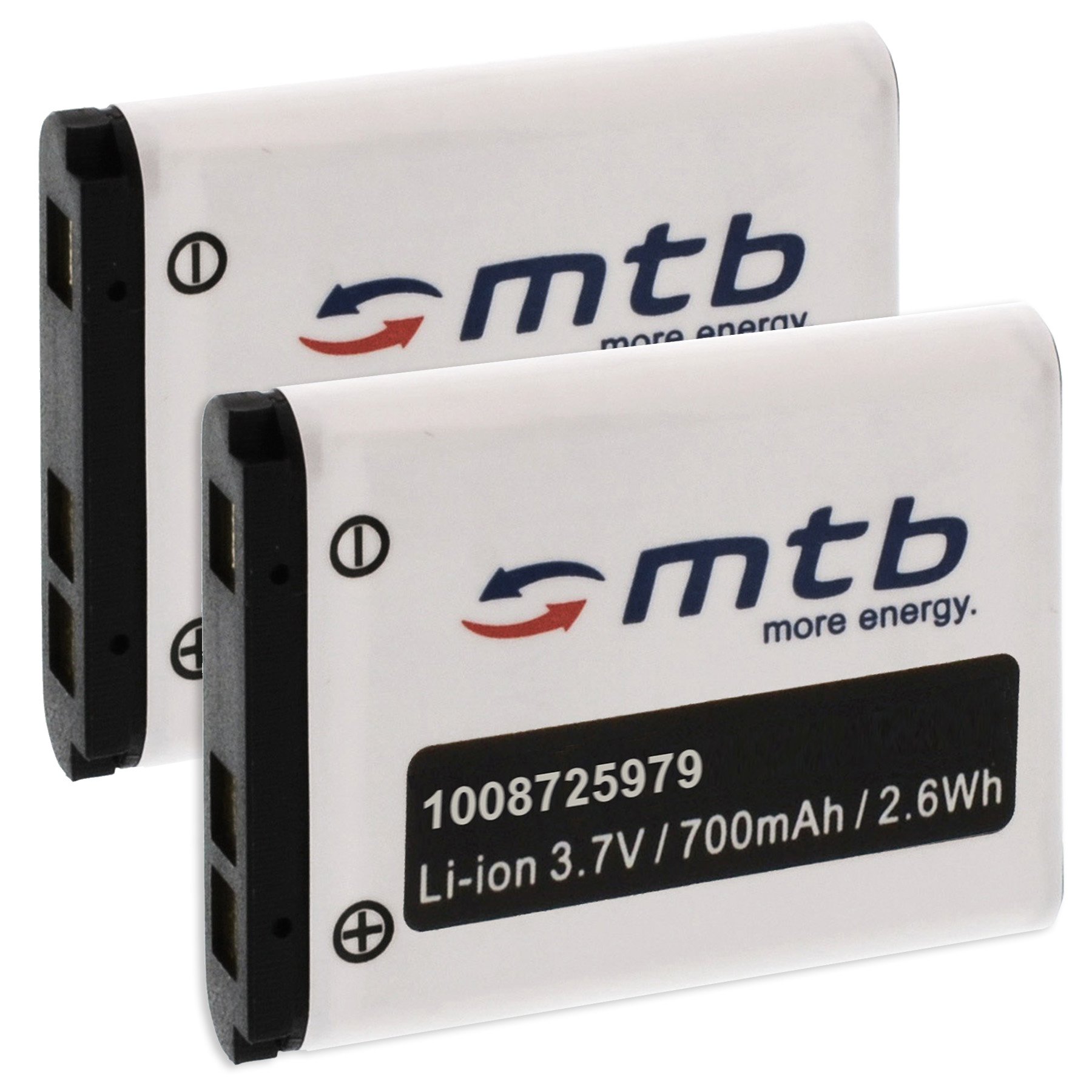 2X Akku Für Olympus X-875, X-905, X-920, X-925, X-930, X-935 – 700mAh, 3,7V, Li-Ion, Ersetzt Li-40/Li-42