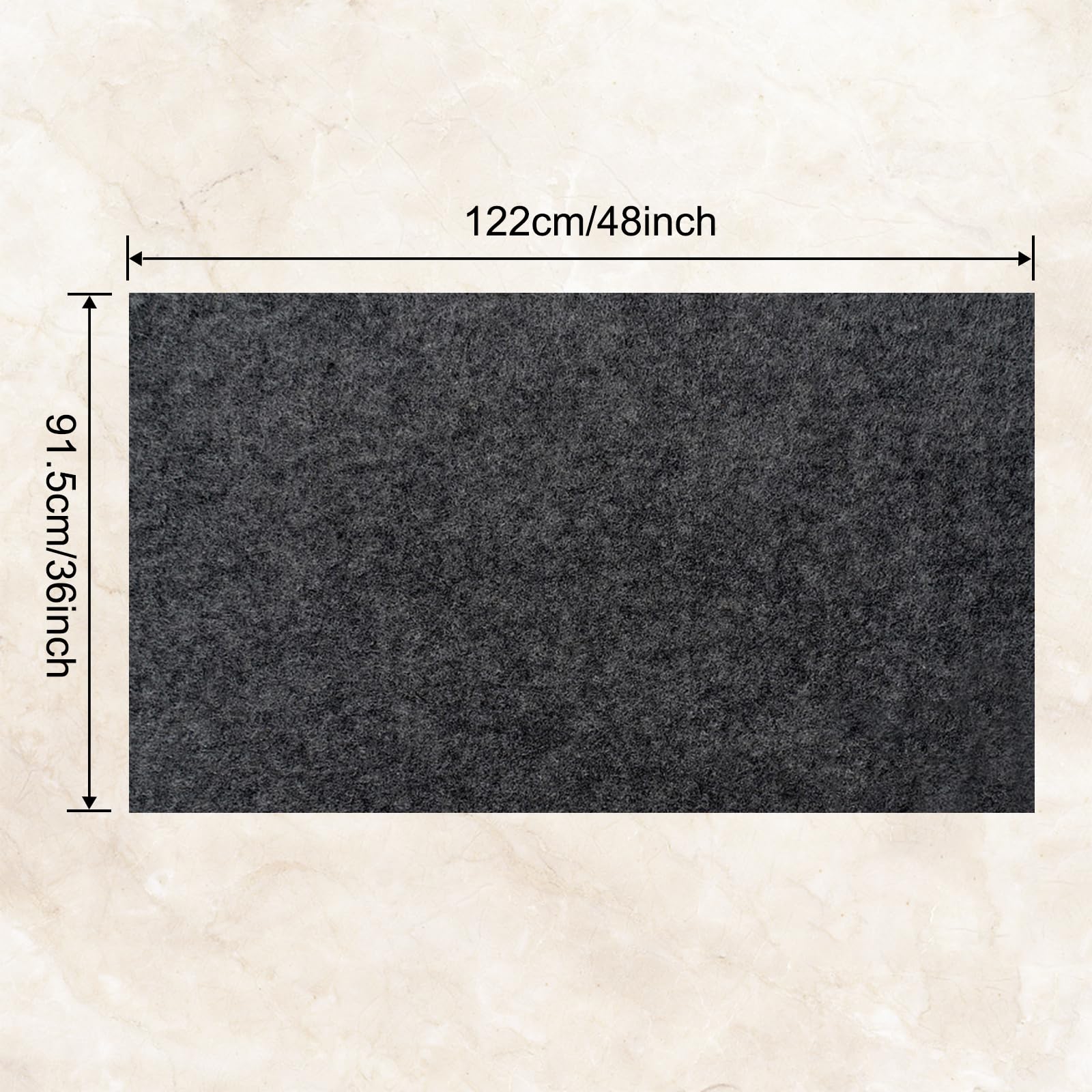 LYMOI Refrigerators Mat, Absorbent/Waterproof Under Refrigerator Floor Mat, Washable Protect Floor Mat for Fridge with Non-Slip Backing, Multifunctional Home Appliance Mat (36 x 48 inch)