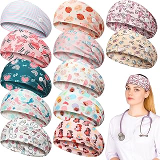 12 Pcs Labor and Delivery Nurse Headbands for Women