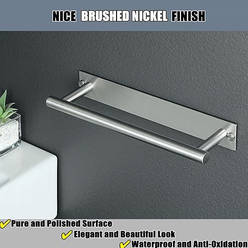 Miniatura 3 de Alise Toalleros de baño, toalleros de 12 pulgadas para baño, soporte de toalla de mano de acero inoxidable SUS304, montaje en pared con autoadhesivo