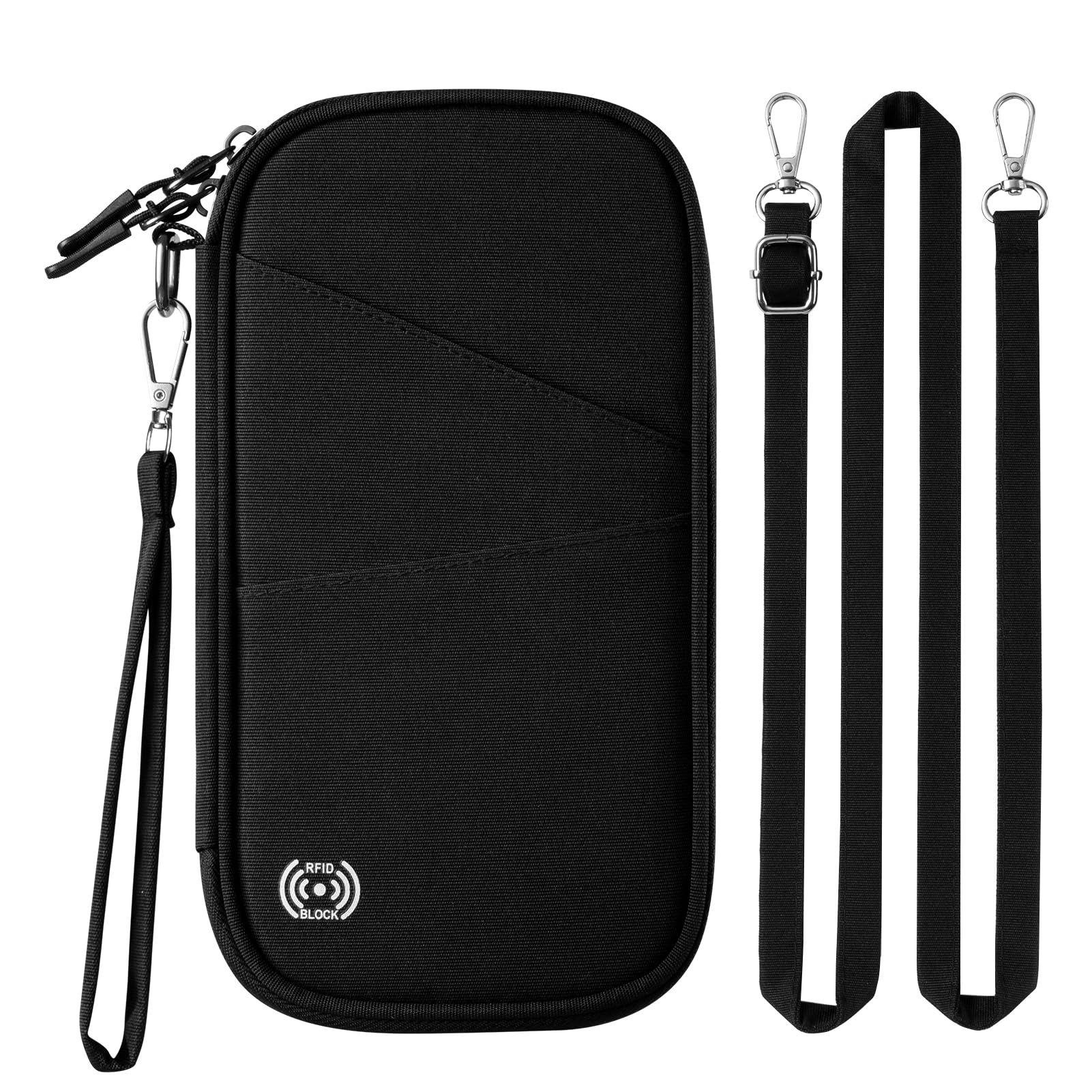 DUGRAFT Multiple Passport Holder for Travel Family, RFID Blocking Passport Wallet for Traveling, Waterproof Travel Document Holder Organizer, Travel