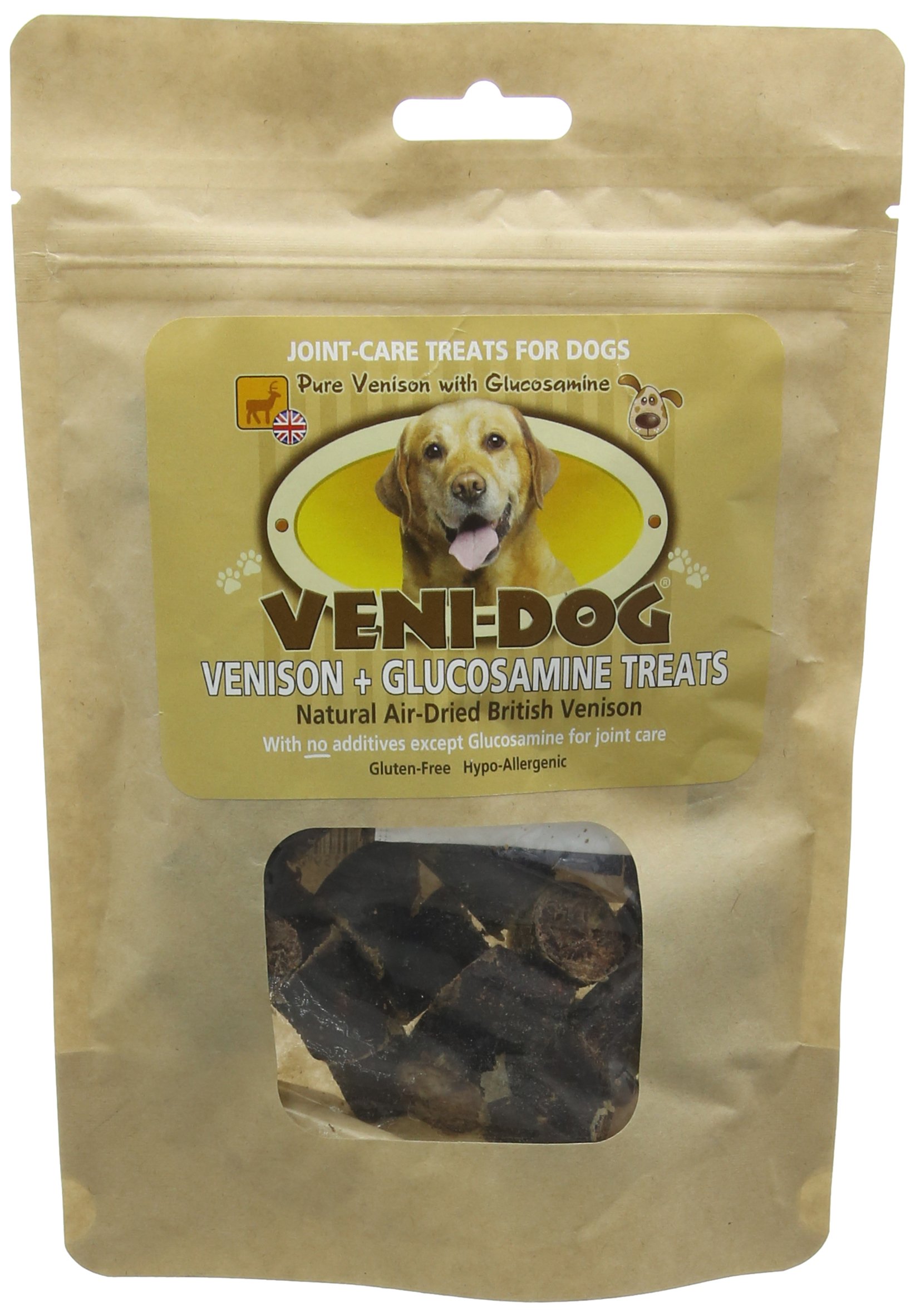 Veni-Dog V106 Pure Venison + Glucosamine Joint-Care Treats 75g, 7.5 g (Pack of 10)