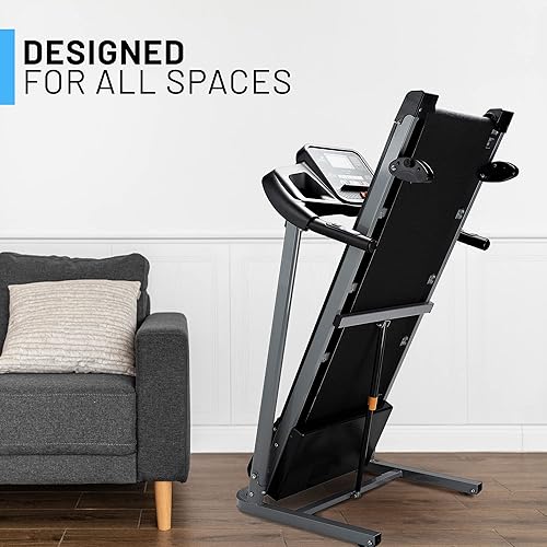 Miniatura 6 de SereneLife Máquina de correr plegable para ejercicio, equipo de ejercicio motorizado eléctrico mejorado con 36 programas preestablecidos, 3 niveles