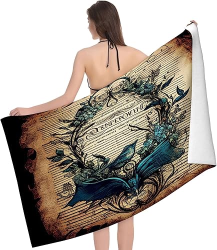 Miniatura 10 de Yioniii Tree in Colors - Toalla de playa y piscina con diseño de luna, toalla de playa grande suave y absorbente para nadar, deportes, playa,