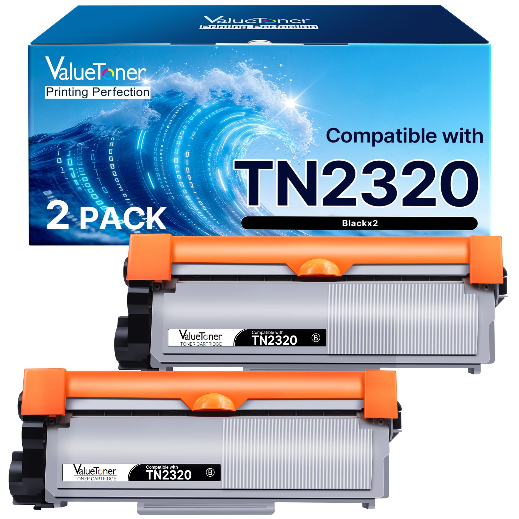 Valuetoner 301 Druckerpatronen Multipack Kompatibel für HP 301 XL Schwarz Farbe für HP Deskjet 2540 Patronen 1010 2543 Officejet 4630 2620 Envy 5534 4500 4502 4504 4508 (2er-Pack)