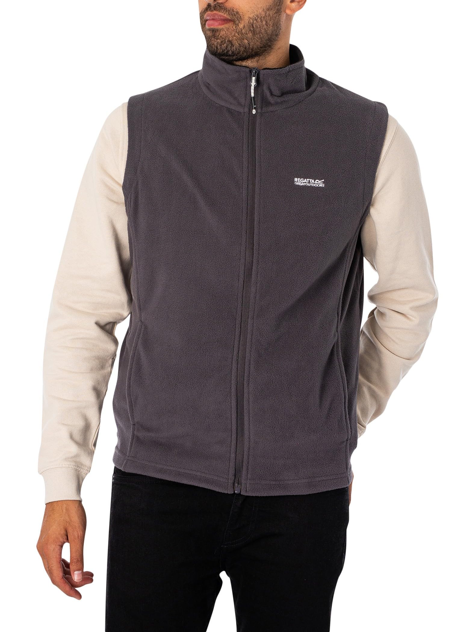 Regatta Great Outdoors Mens Outdoor Classics Tobias II Bodywarmer/Gilet (4XL) (Iron/Black)