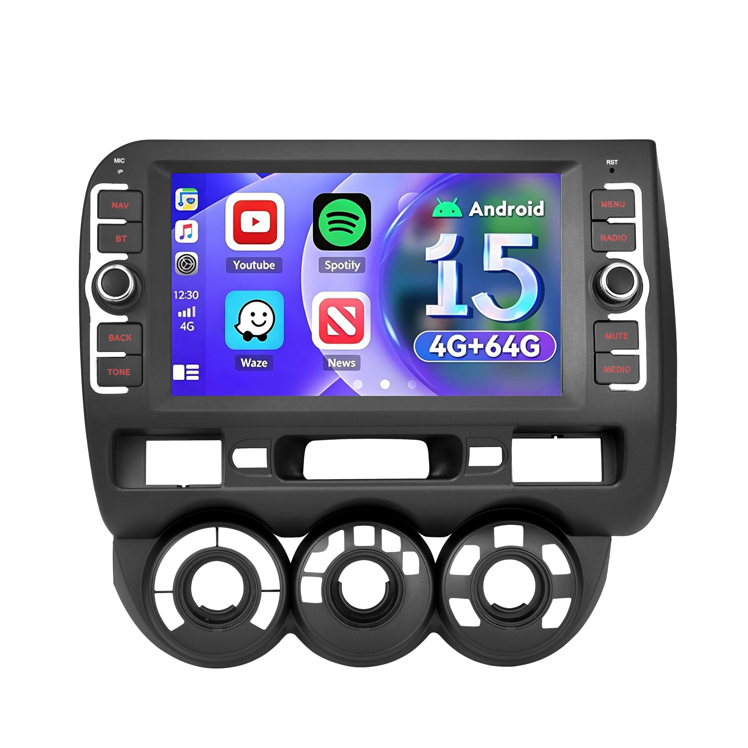  6シリーズ NBT Android15 ナビ　4G 64GB Amazon.com: 4GB+64GB Android 15 Car Stereo for Honda Fit Jazz 2004