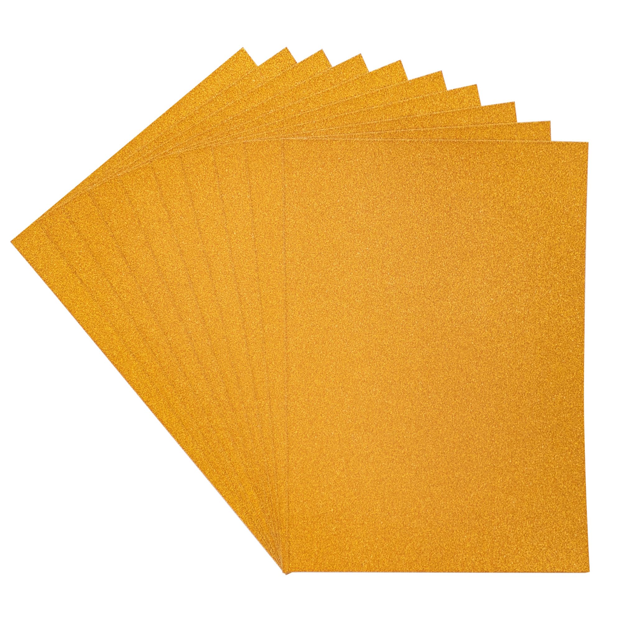 Crafters Companion A4 Coloured Glitter Single Sided Copper – 250GSM (10 Sheet Pack) -Perfect for Arts and Crafts, Printing, Card Bases & Folding-Centura Pearl, CPG10-COPP
