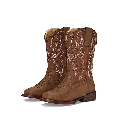 Roper Kids Heritage (Toddler/Little Kid) Cowboy Boots Brown