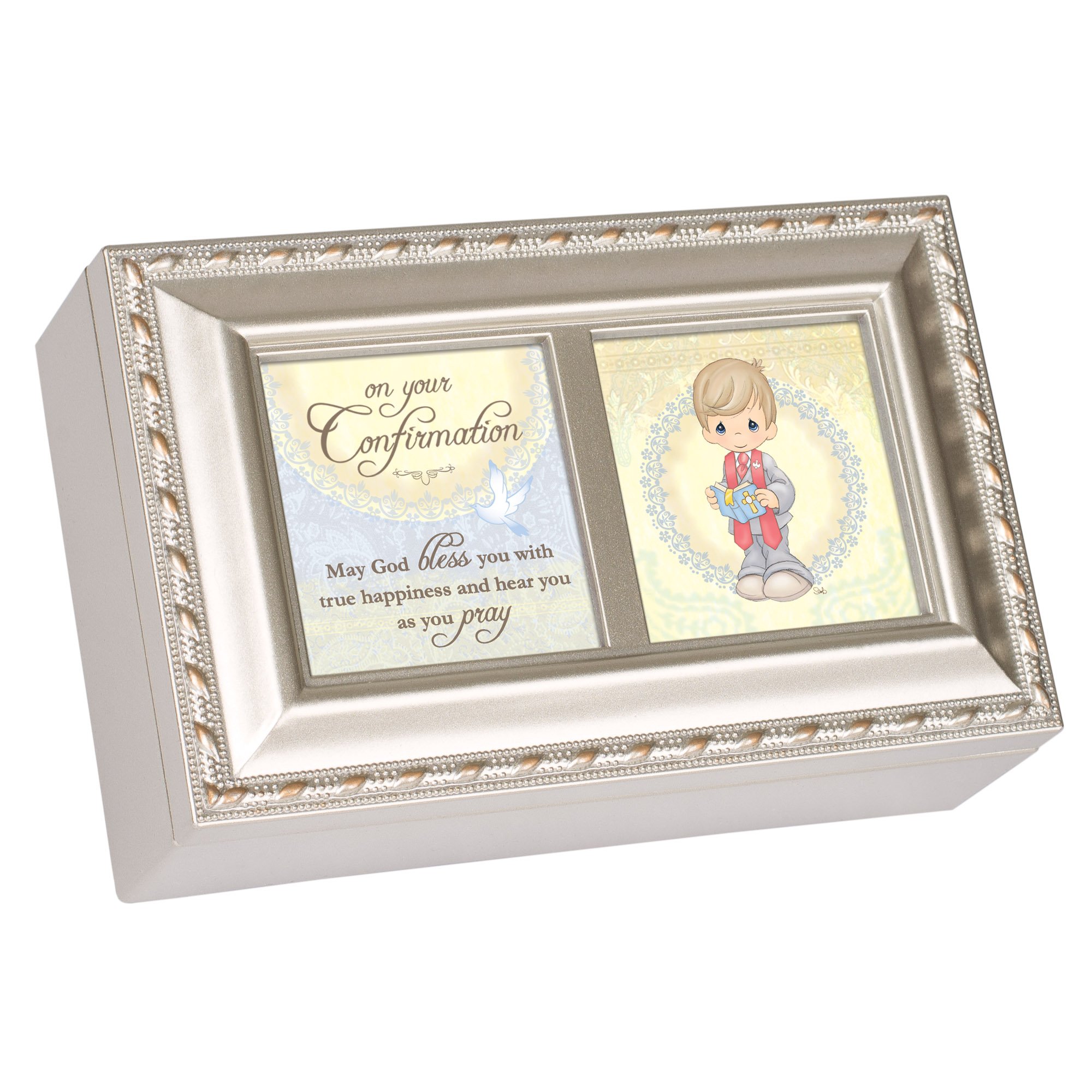 Amazon.co.jp: Precious Moments Confirmation Boyシルバー音楽