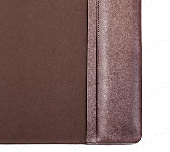 Escritorio Dacasso 25.5x17.25" Cuero Marrón Chocolate miniatura 5
