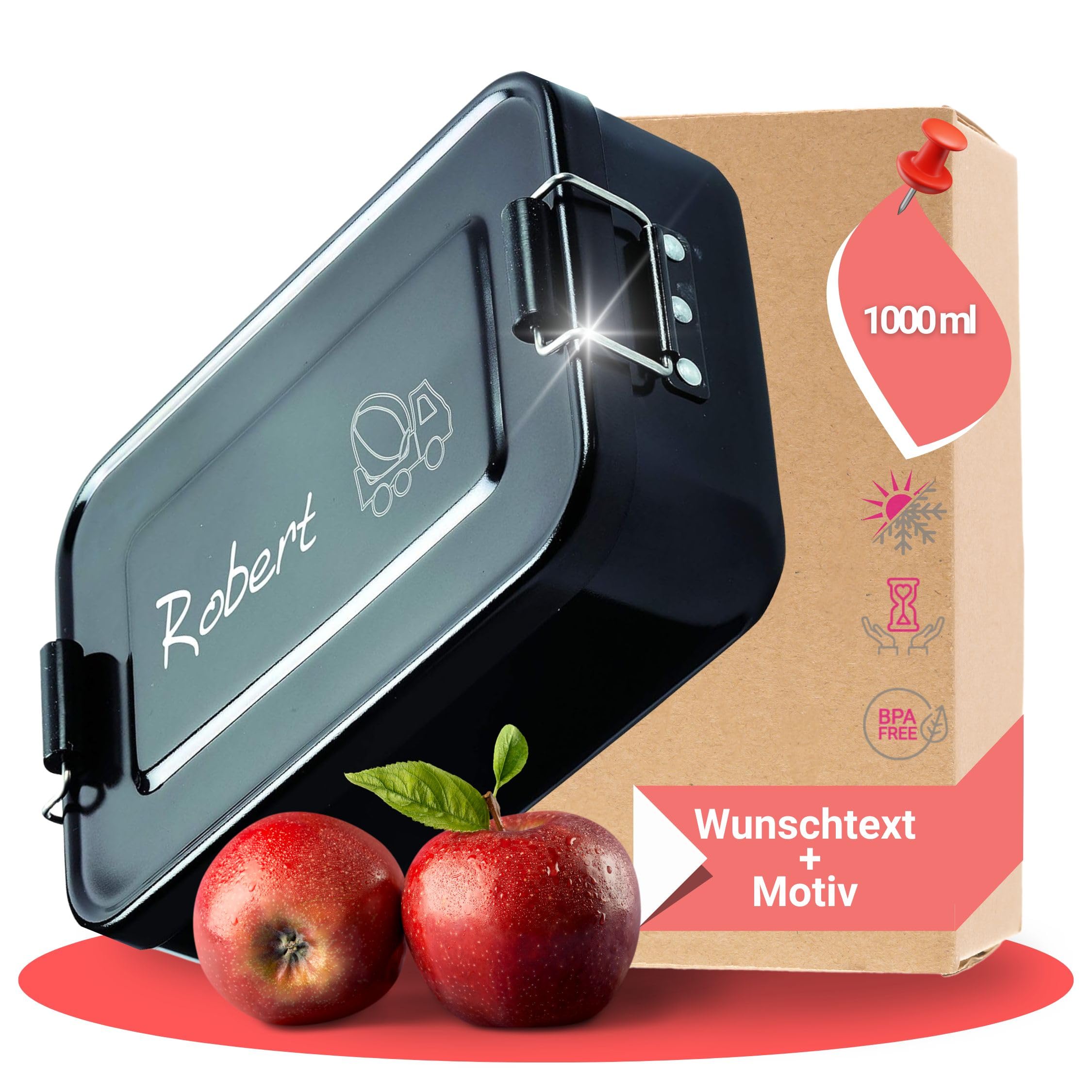 Boîte à Goûter Personnalisée Dinosaure – Prénom Enfant – Maternelle / école - Maman Comète