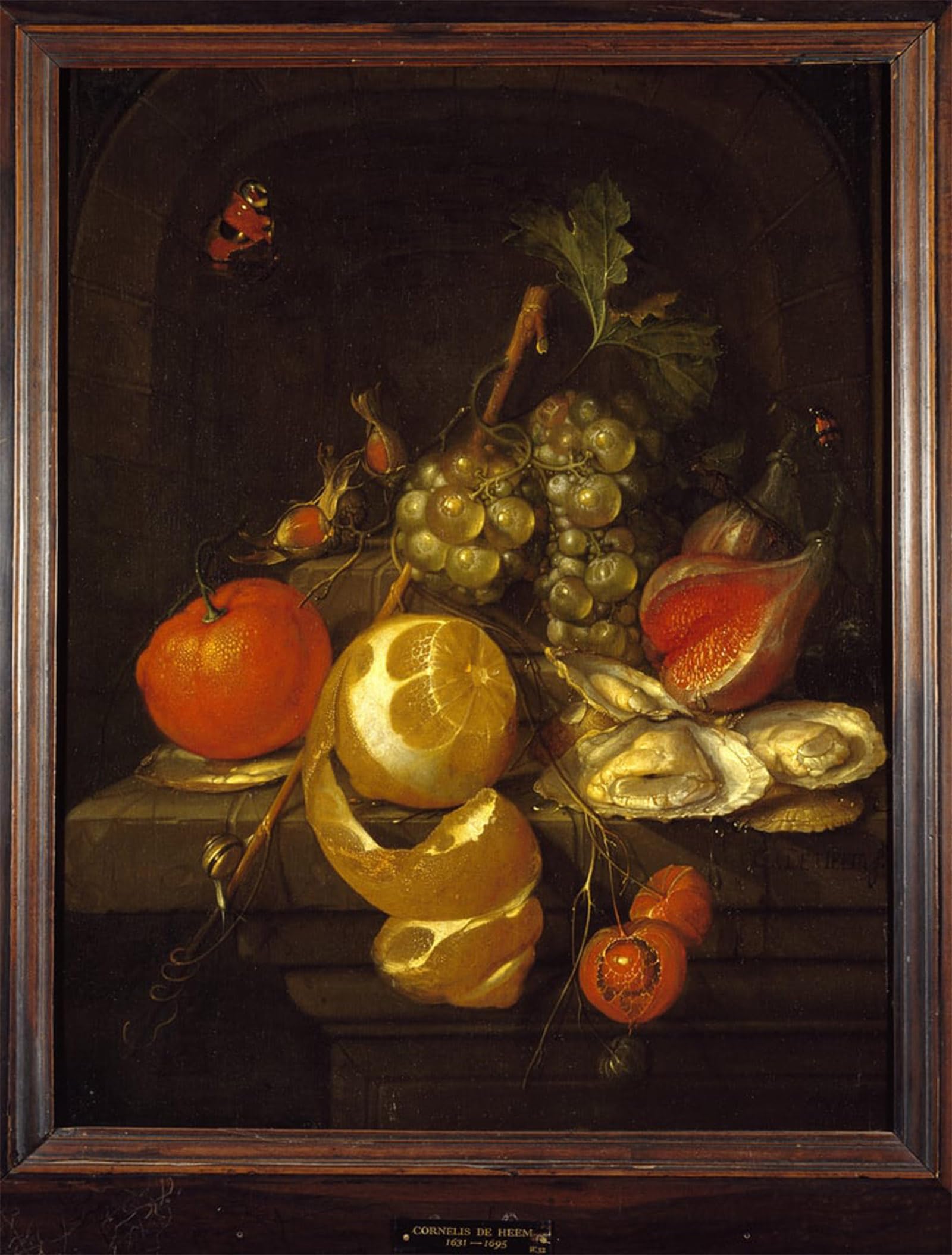 SERENDIPITP Aesthetic Poster Photo Wall Print Retro Picture Still Life with Fruit and Oysters Mid S by Cornelis De Heem Modern Wall Artwork for Home Decor 60x90cm