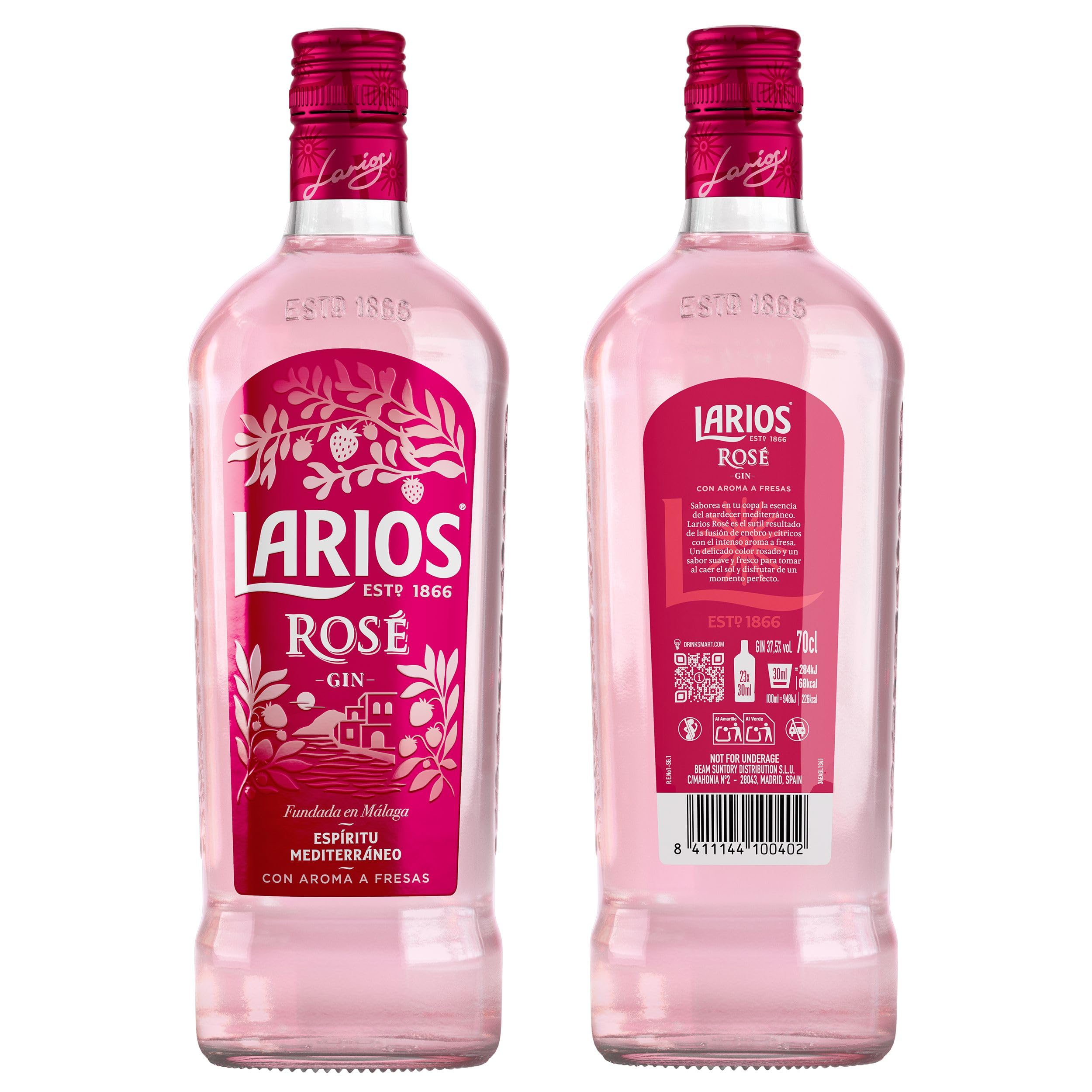 Larios Rosé Ginebra Premium Mediterránea 70cl