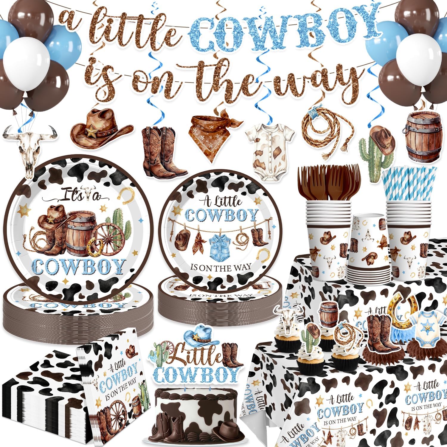 a little cowboy is on the way baby shower