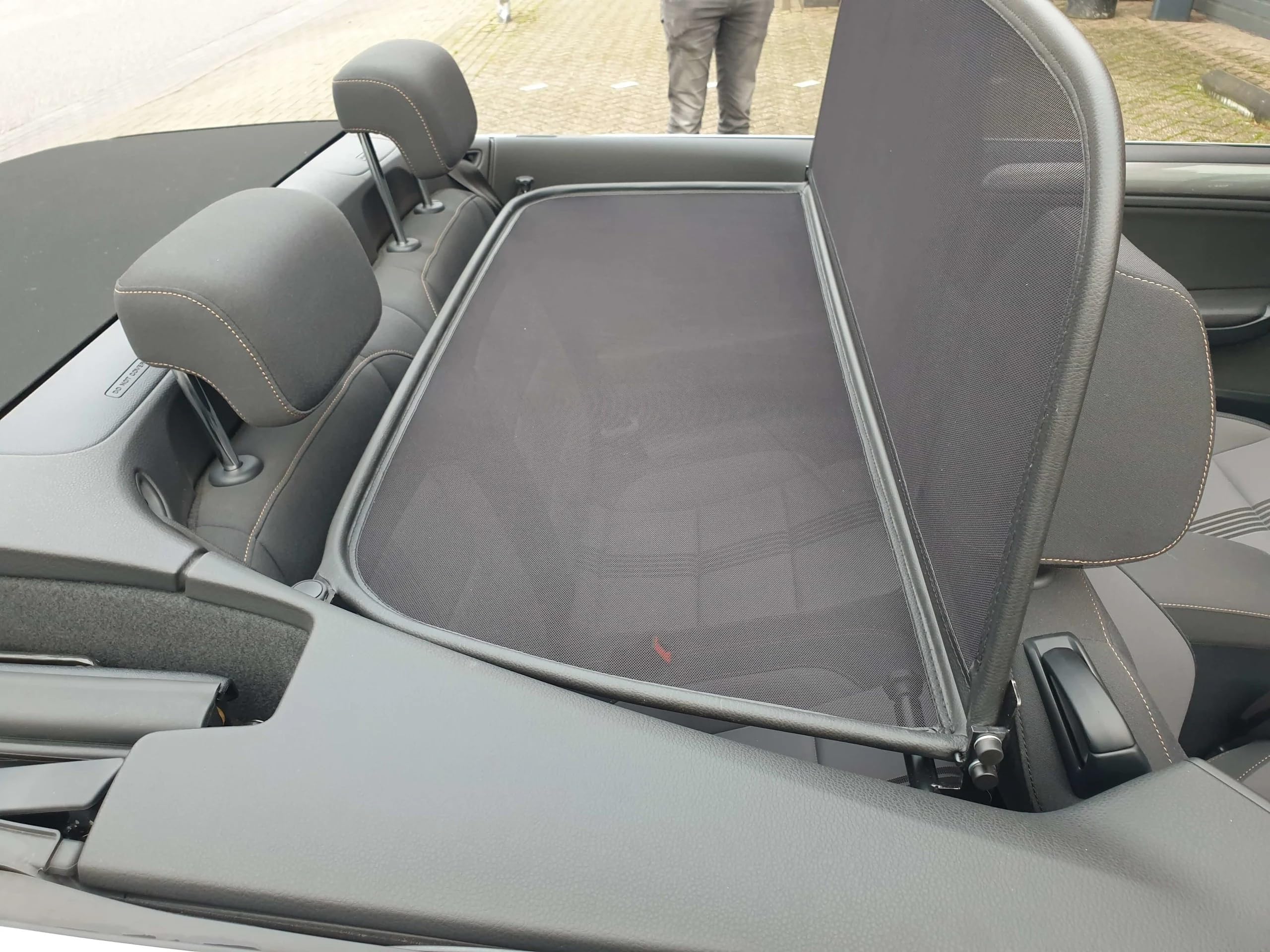 Déflecteur de Vent Pliable Avec Fermeture Rapide Pour Volkswagen Golf 6 Cabriolet 2011-2016 Noir