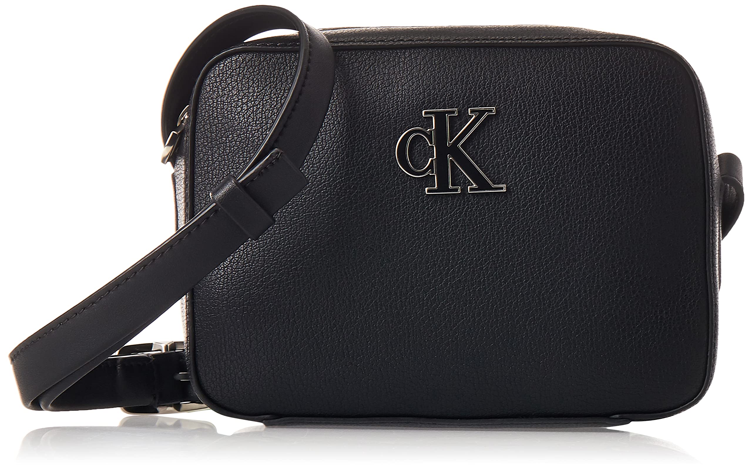 Women's Minimal Monogram Camera Bag Crossovers, Schwarz, One Size