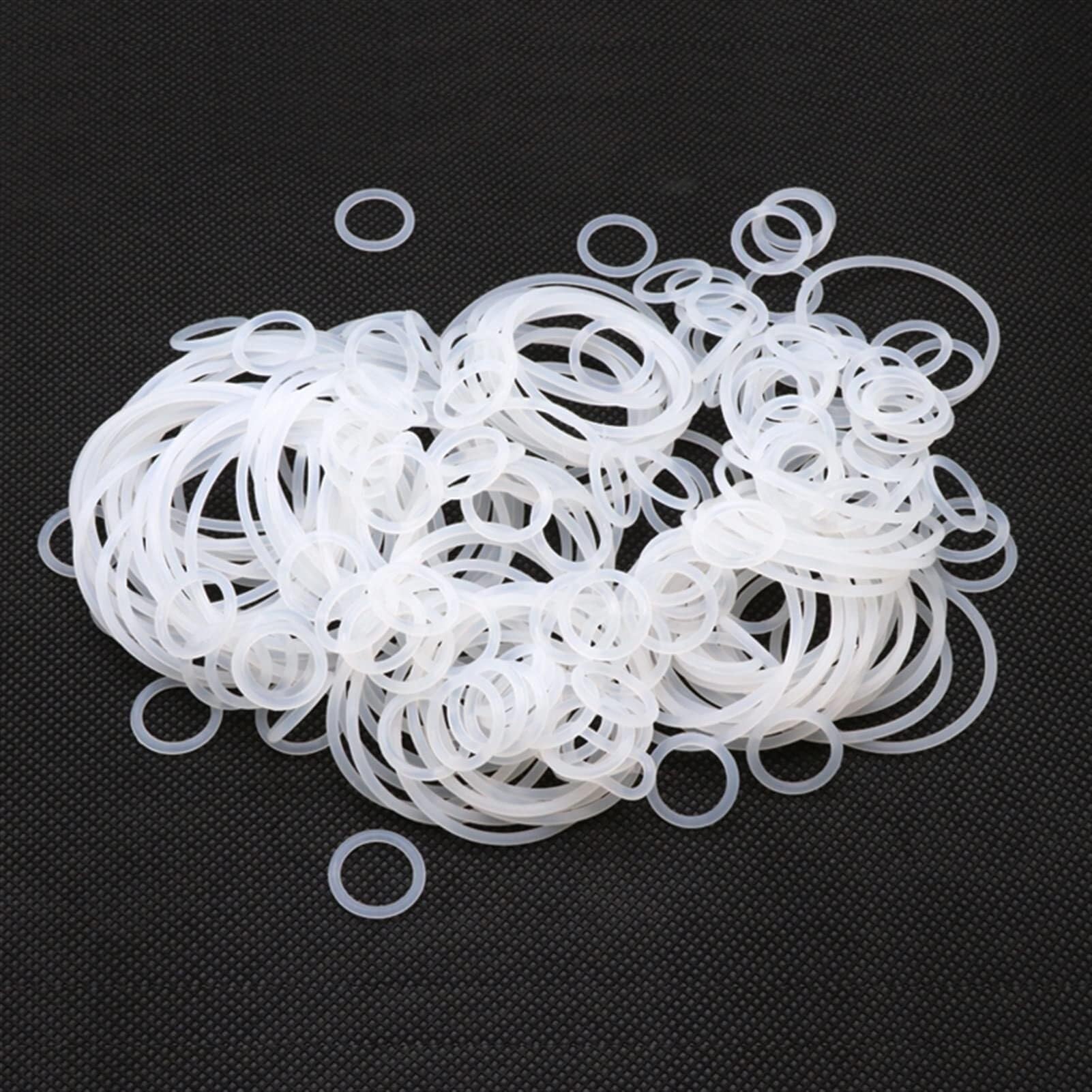 Kit O-ring in gomma 10/50 pezzi Guarnizione anello in silicone bianco CS 2mm OD 5~80mm Rondella impermeabile for uso alimentare Guarnizione in gomma siliconica Guarnizione o-ring in gomma Guarnizione