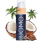 COCOSOLIS UOMO Tanning Accelerator for Men - Organic Tanning Oil with Vitamin E & Black Coconut Scent for a Fast Intensive Tan - Tanning Enhancer for a Rich Chocolate Tan (110)
