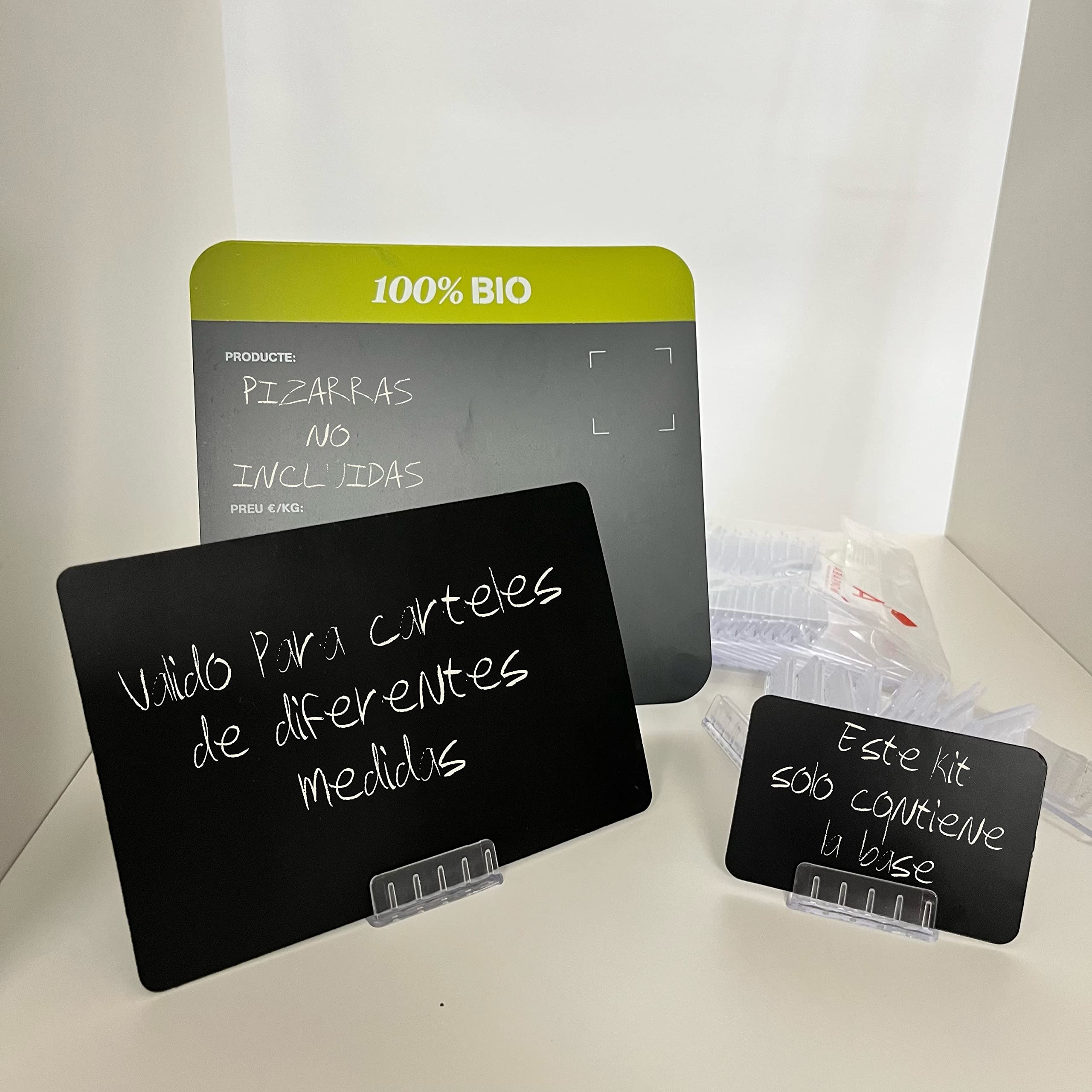 50 Supporto Etichette di prezzo, con slot frontale per carte. Ideale portaetichette per tenda. Non include le schede.