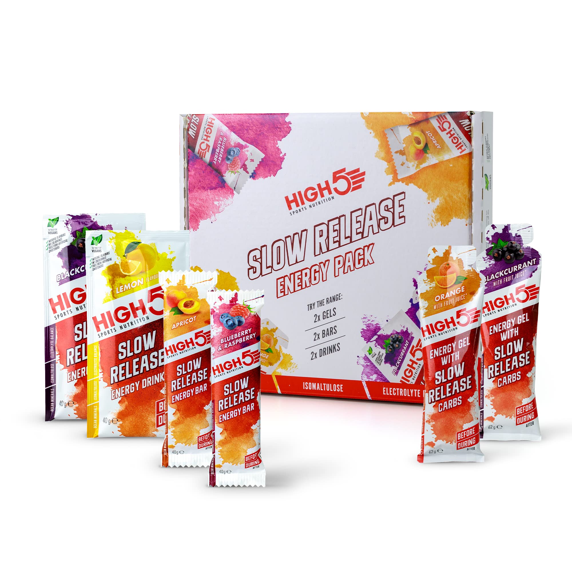 HIGH5 Slow Release Energy Pack | Low Gi Sports Energy | Enhanced with Ocean Minerals | Slow Release Energy Supply