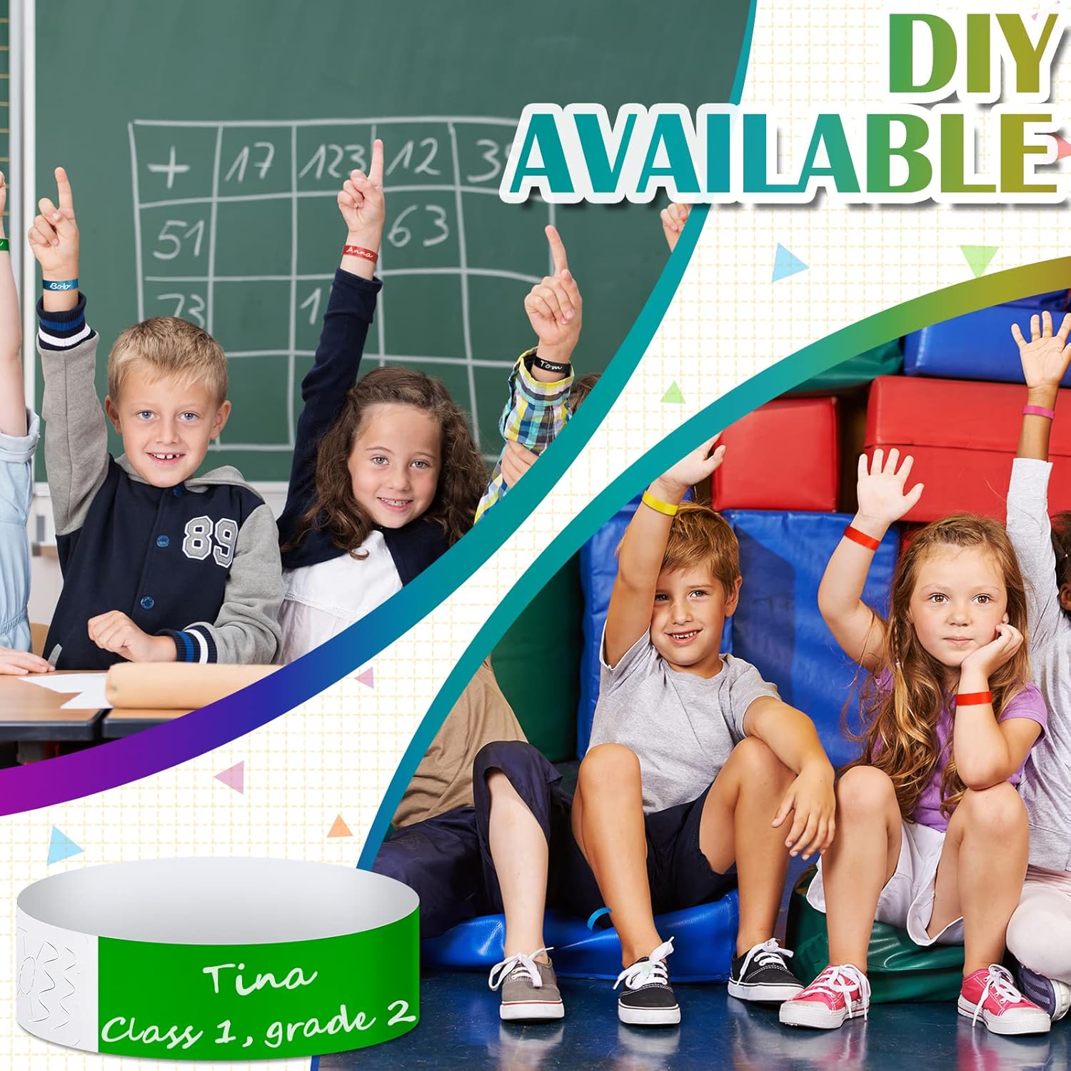 Tudomro 2400 Pack Neon Paper Wristbands Bulk - Waterproof, Lightweight, Adhesive - Concert, Events, Party for Hand Wrist Arm Identification(Fresh Colors) - Image 7