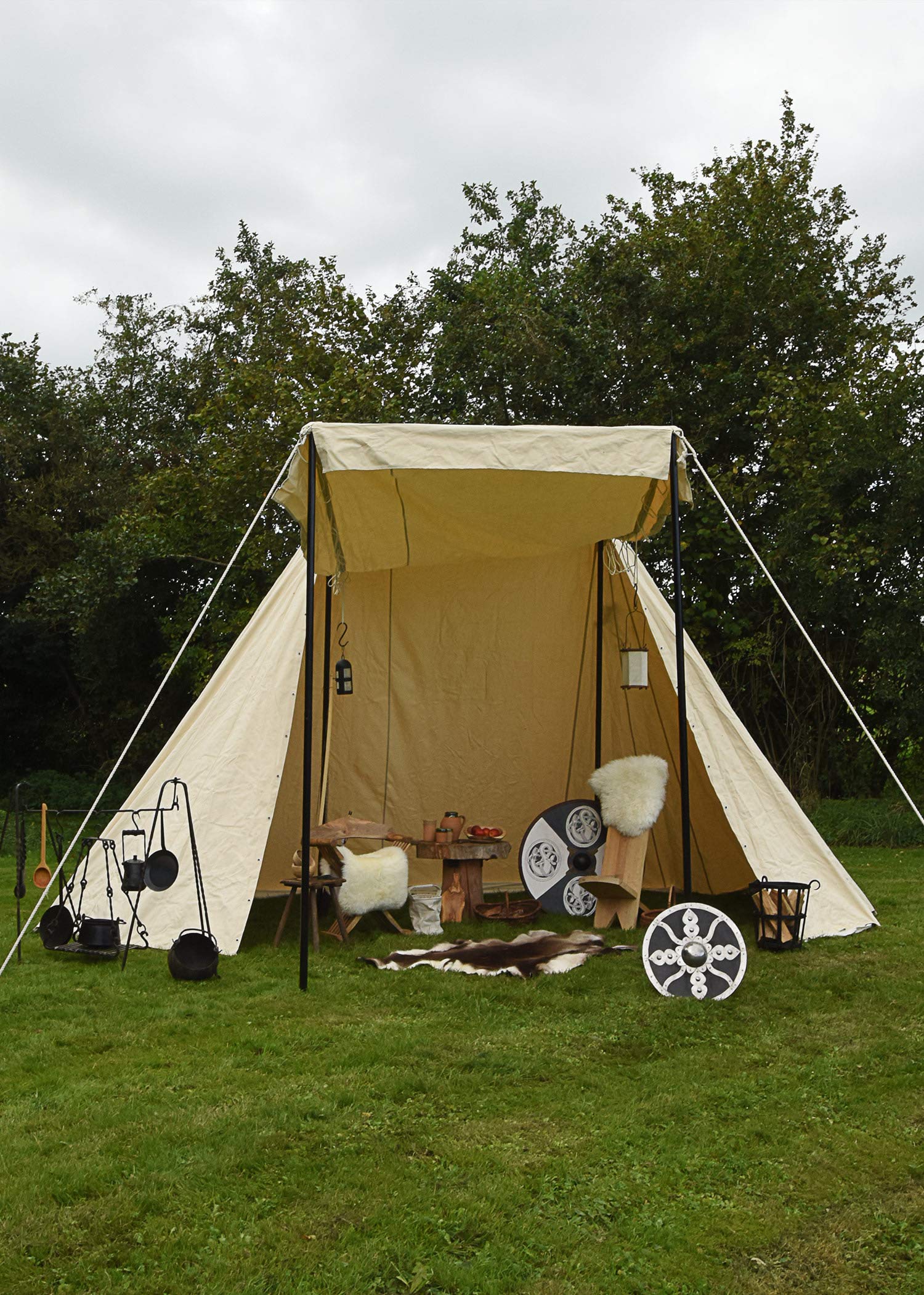 Battle-Merchant Sächsisches Händlerzelt, Naturfarben
