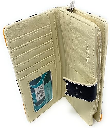 Miniatura 7 de Shag Wear Cartera de piel sintética vegana para mujeres y adolescentes, de piel sintética, color beige, 7 pulgadas, Beige, Moderno